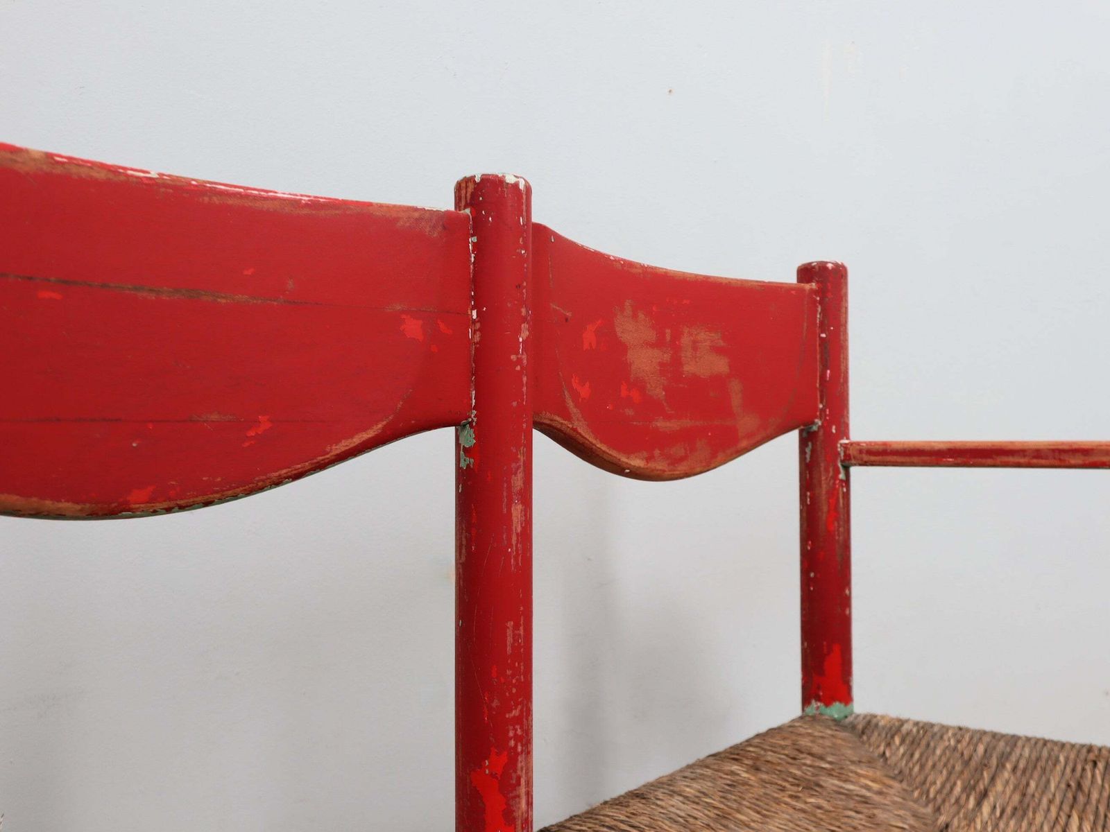 photo for sale 1930s Italian Rustic Wooden Country Chic Bench