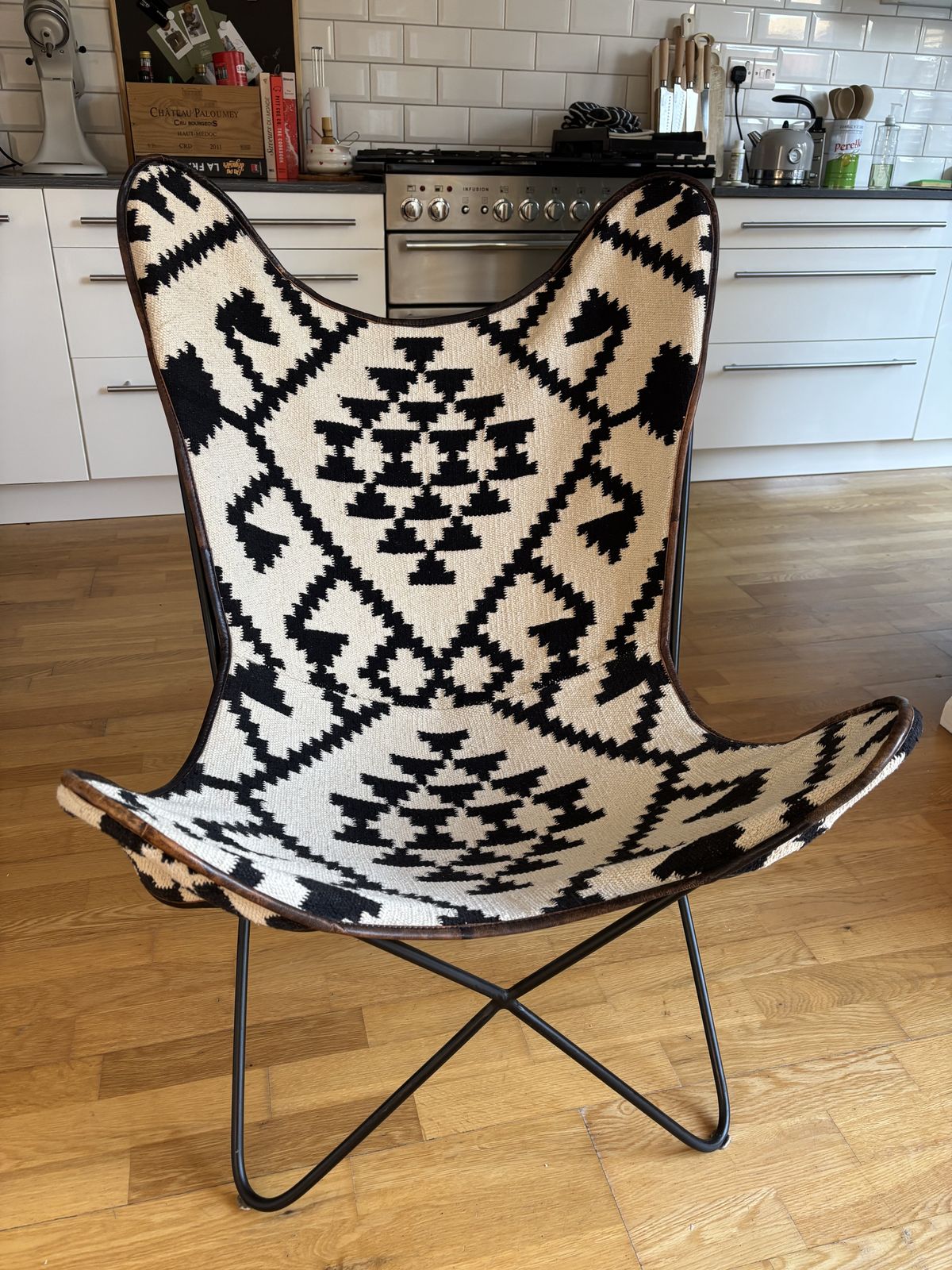 Geometric Butterfly Chair / Bkf Style Chair