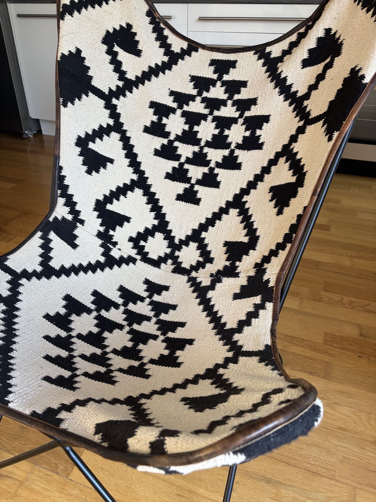 Geometric Butterfly Chair / Bkf Style Chair photo for sale