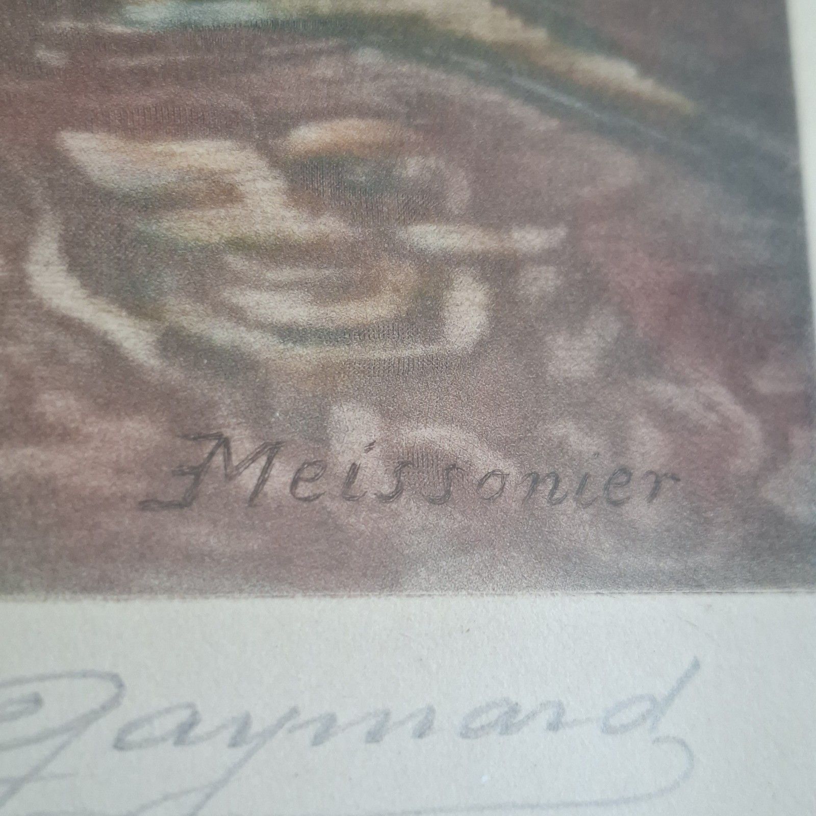 Antoine Gaymard Mezzotint Engraving Meissonier The Conversation Antique Print photo Art
