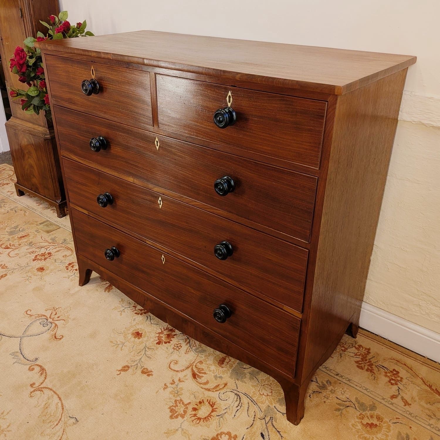 Early 19th Century Mahogany Chest Of Two Over Three Drawers photo Furniture