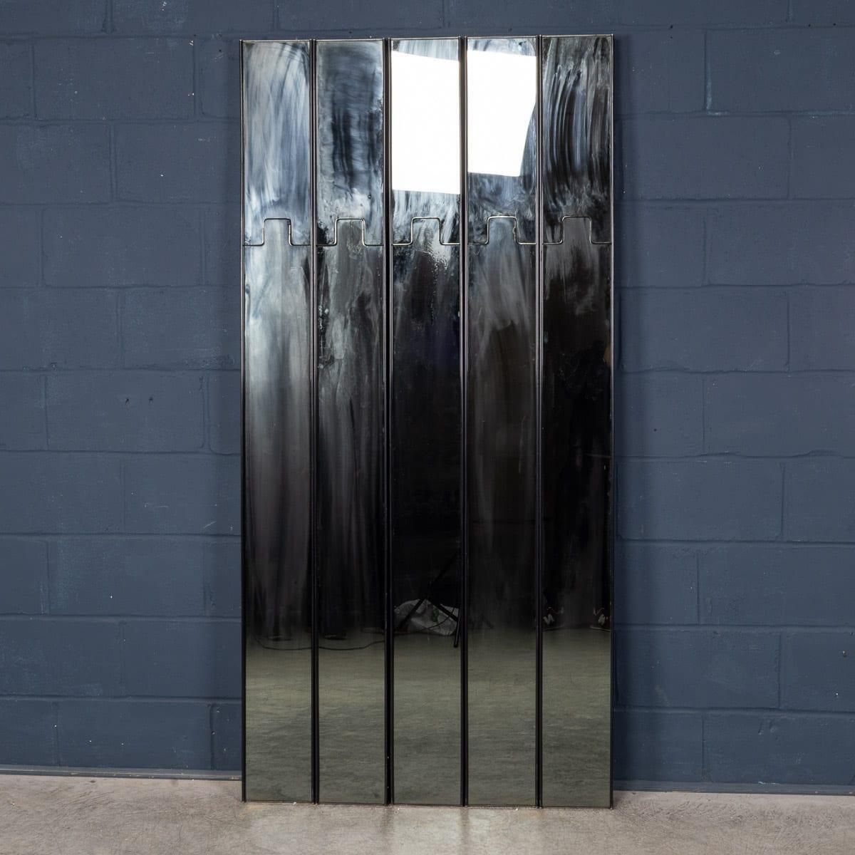 20thc Italian Modular "Gronda" Mirror Coat Rack By Luciano Bertoncini For Elco photo for sale