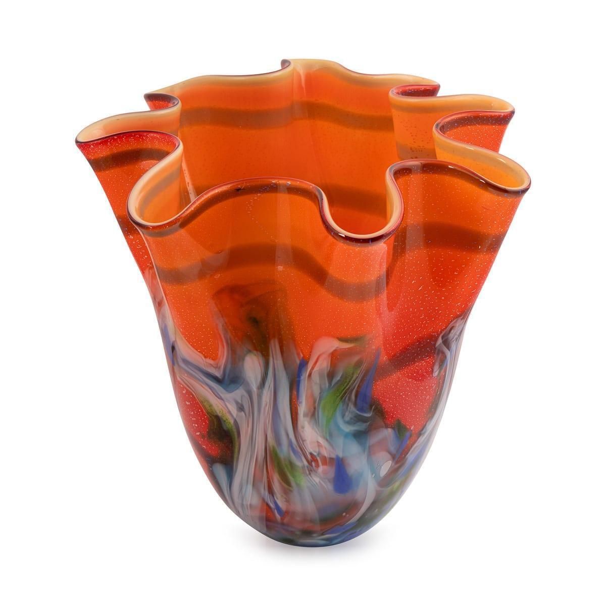 Vintage 20th Century Italian Hand Blown Glass Vase, Made In Murano photo 911.0