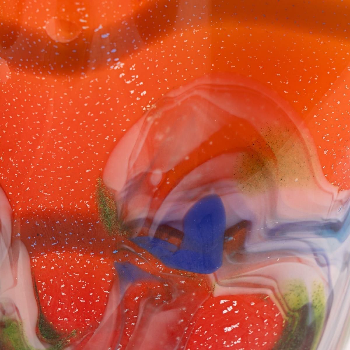 photo for sale Vintage 20th Century Italian Hand Blown Glass Vase, Made In Murano