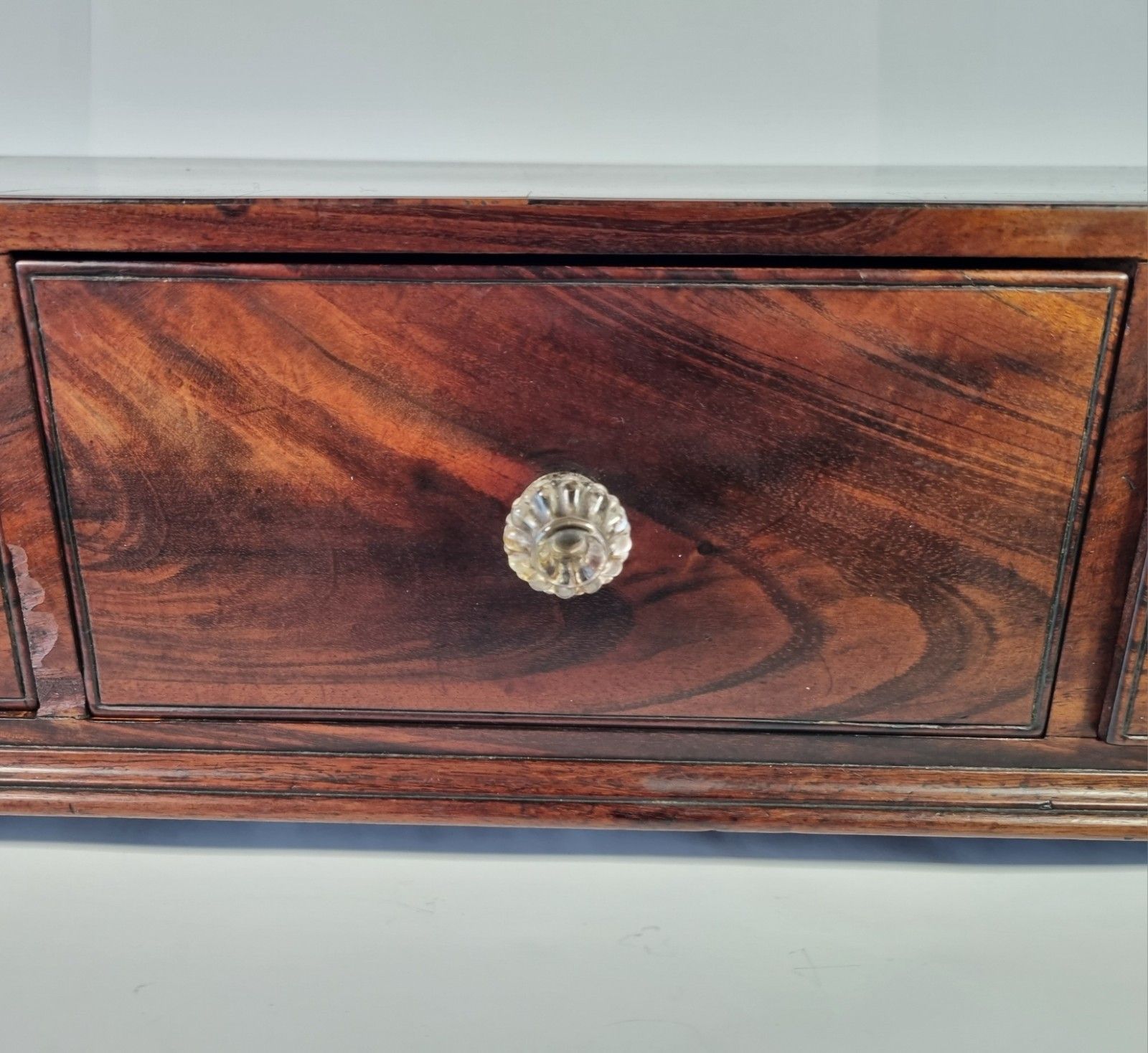 Antique Rosewood Table Top Drawers Collectors Jewellery Writing Desk Top Storage photo Home Decor