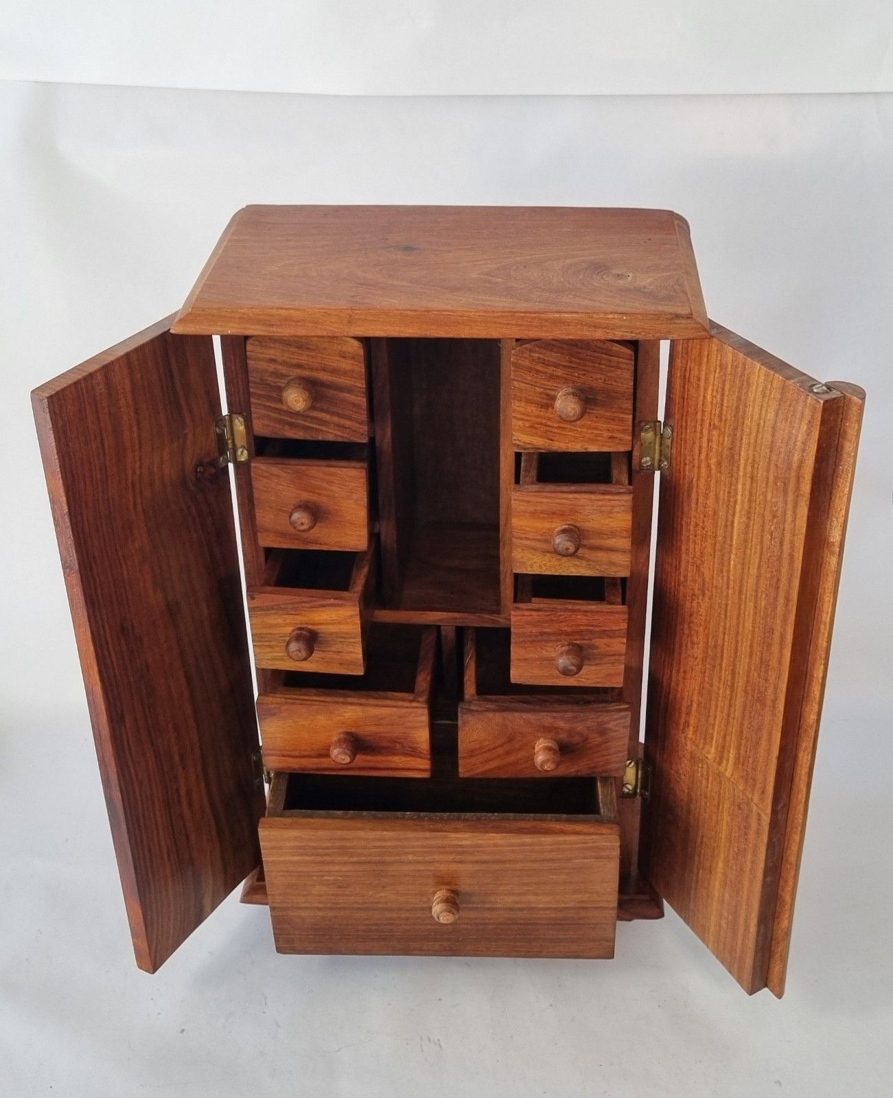 Miniature Hardwood Cabinet Wardrobe Chest & Drawers Spices Jewellery Collectors photo 70.0