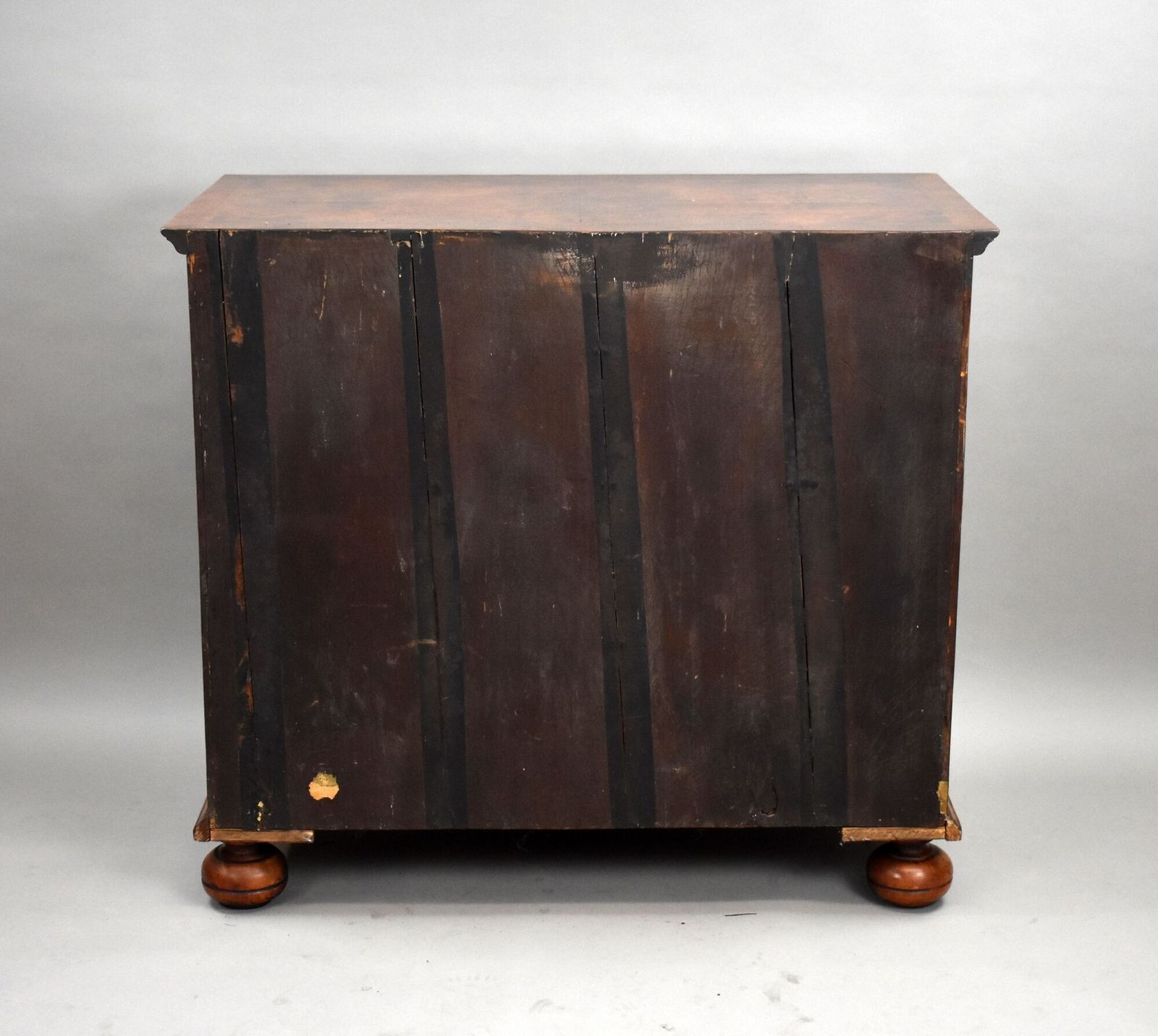 George III Burr Walnut Chest Of Drawers photo vintage