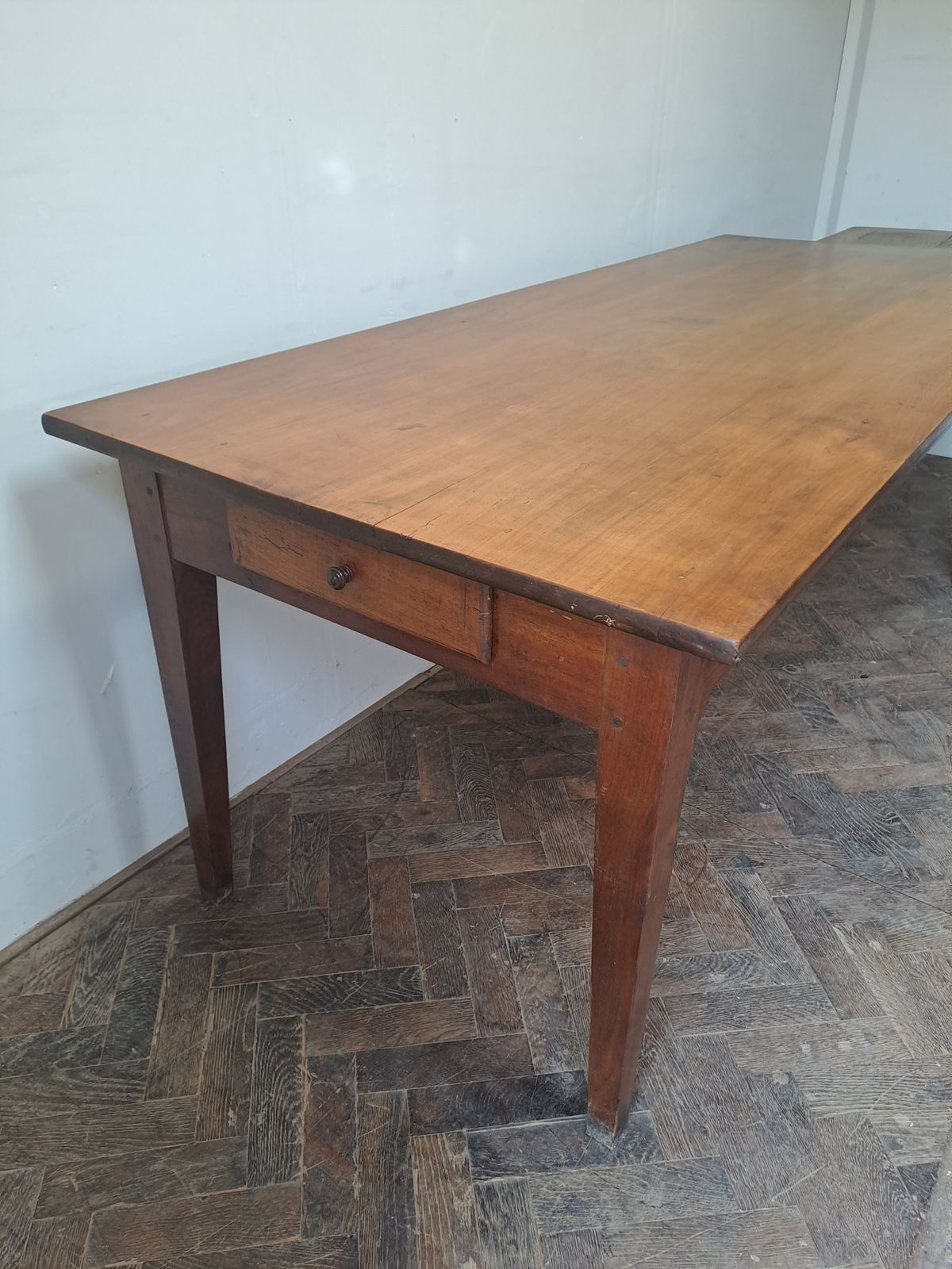 Mid 19th Century French Cherrywood Farmhouse Table photo vintage