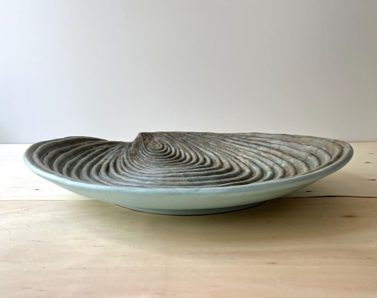 Giant Ceramic Shell Dish By Dominique Guillot For Vallauris 1960, French Xxl Oyster Seafood Plate photo furniture