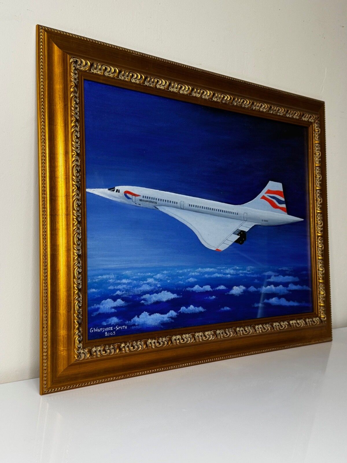 Painting Concorde Last Flight New York To London Pilot Captain Mike Bannister photo Art