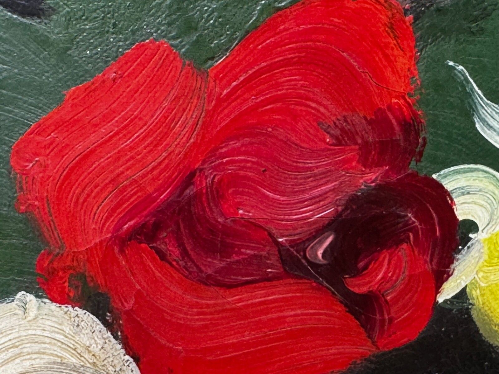 Oil Painting Nocturne In Petals Roses Of Fire And Light By James Stuart Park photo vintage