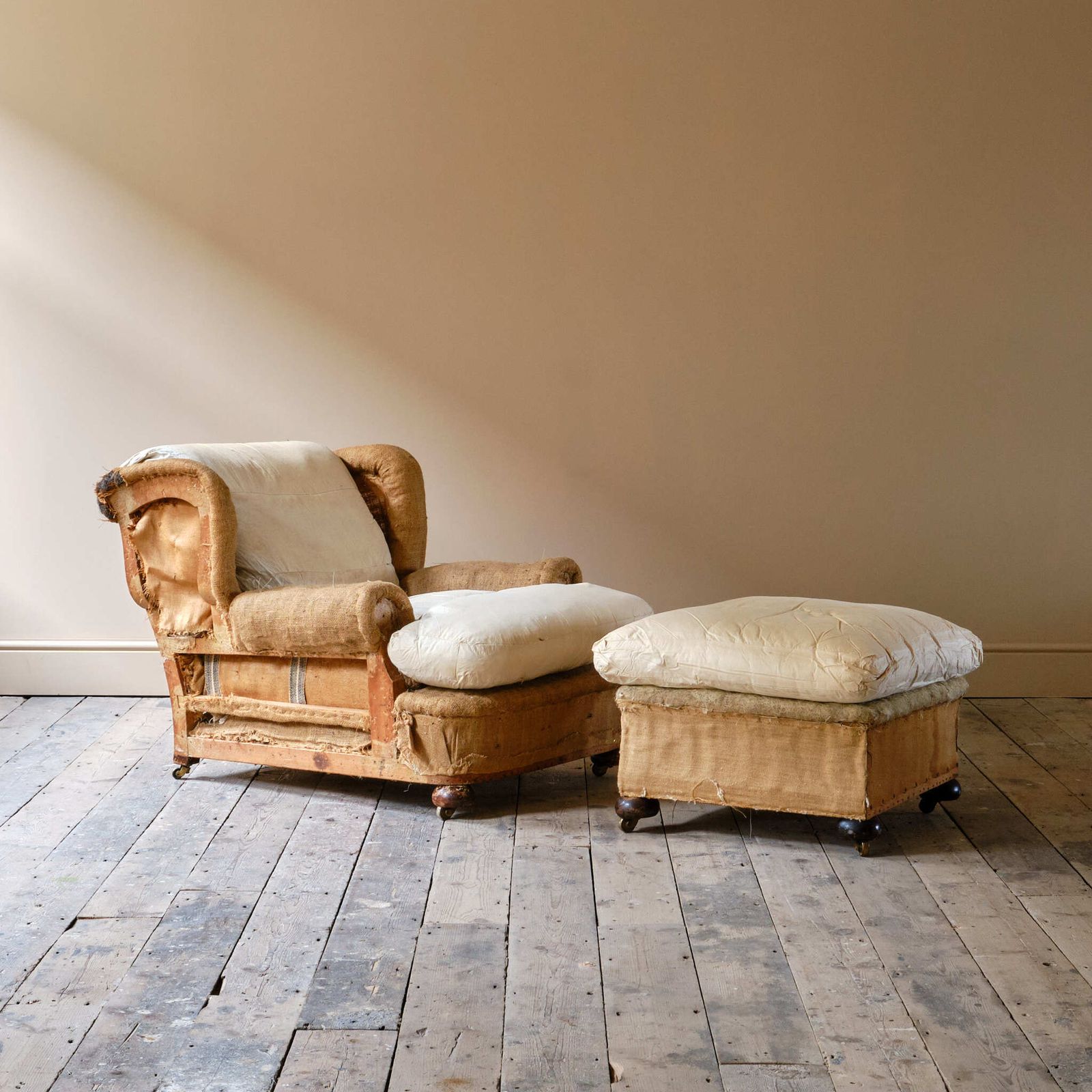 Harrods Country House Armchair And Footstool photo furniture