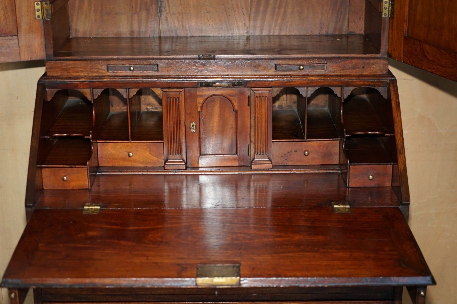 photo buy George III Circa 1760 American Colonial Camphor Wood Library Bureau Bookcase