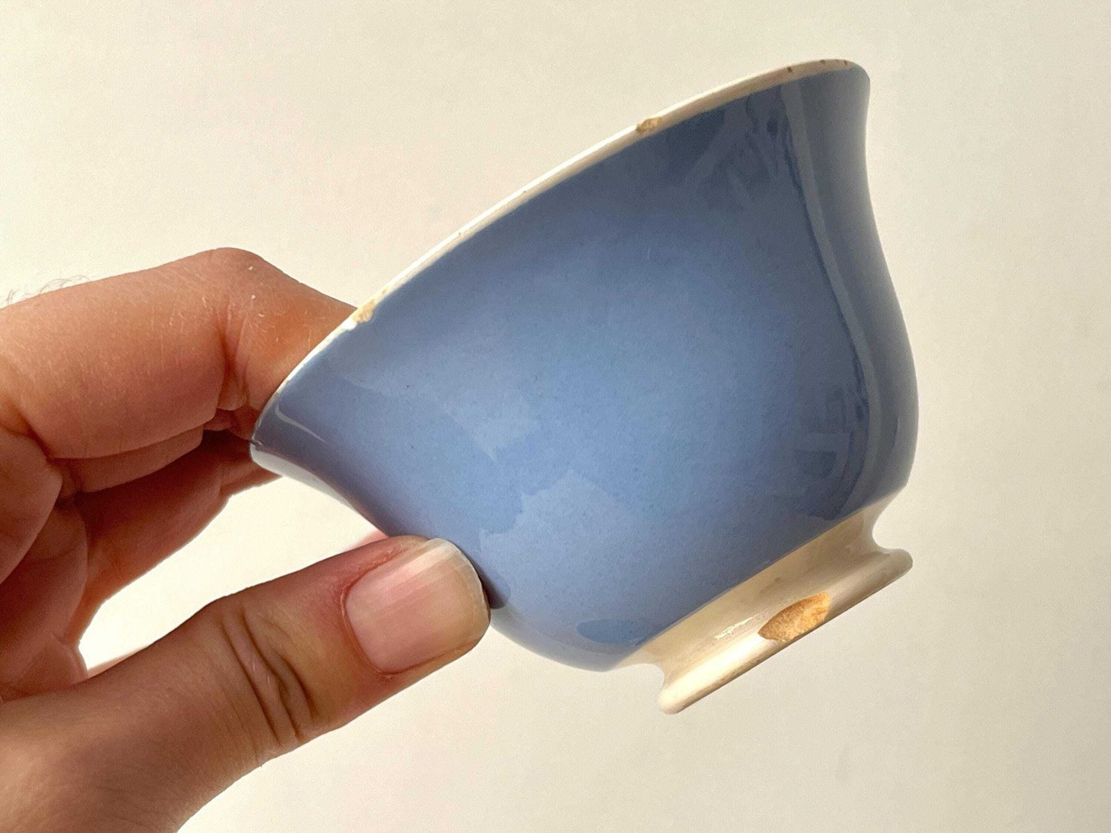 Antique Art Deco Teacups By Sarreguemines Digoin France, 1930's French Earthenware Set photo vintage