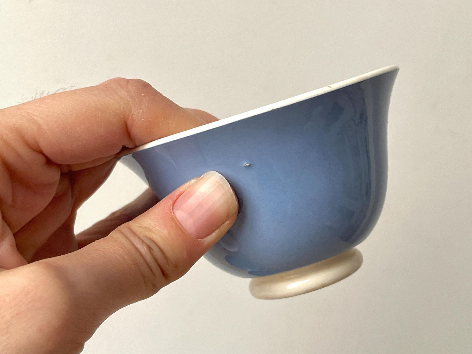 photo for sale Antique Art Deco Teacups By Sarreguemines Digoin France, 1930's French Earthenware Set