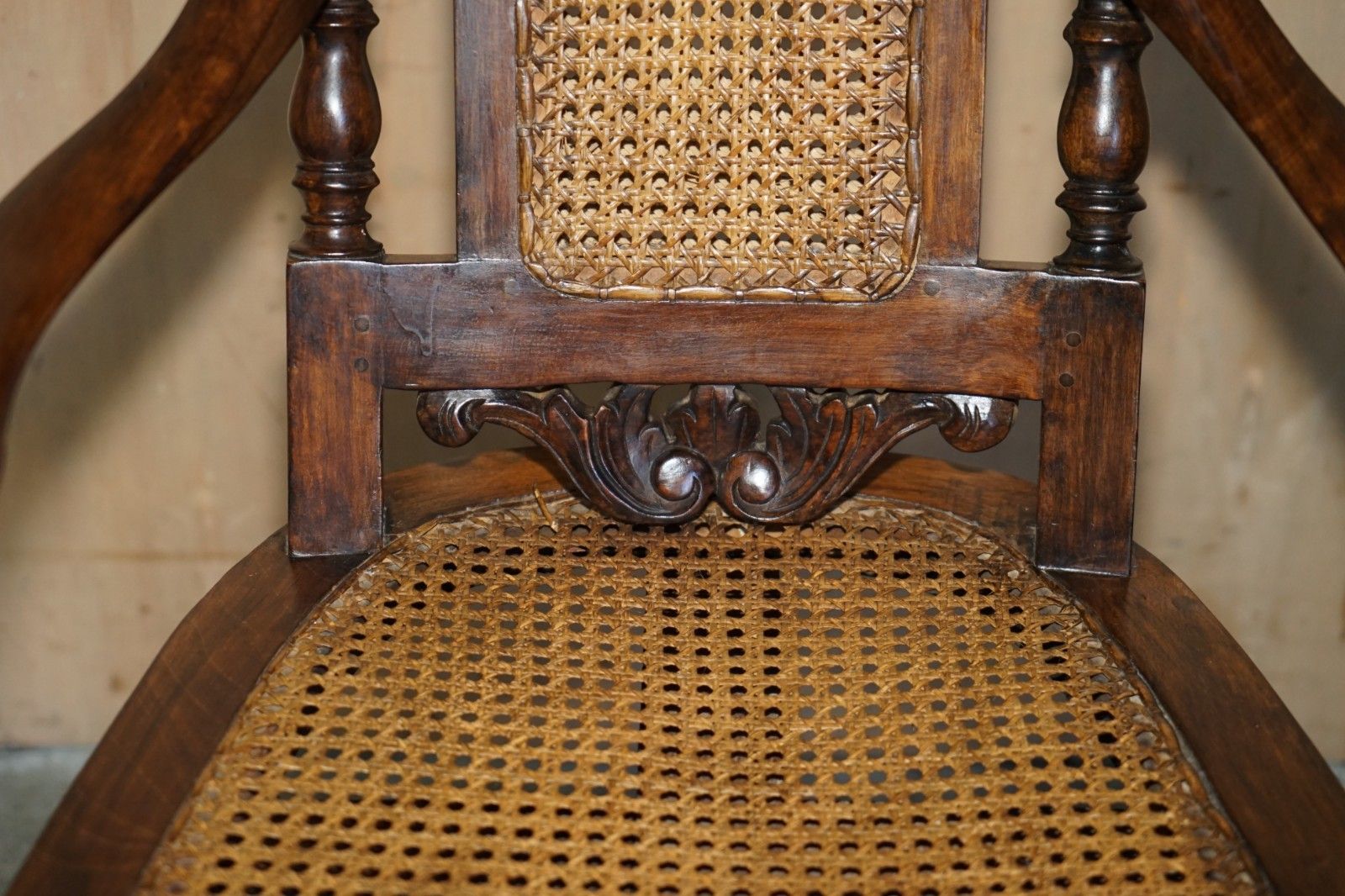 Unique Antique Victorian Height Adjustable Swivel Office Captains Bergere Chair photo vintage