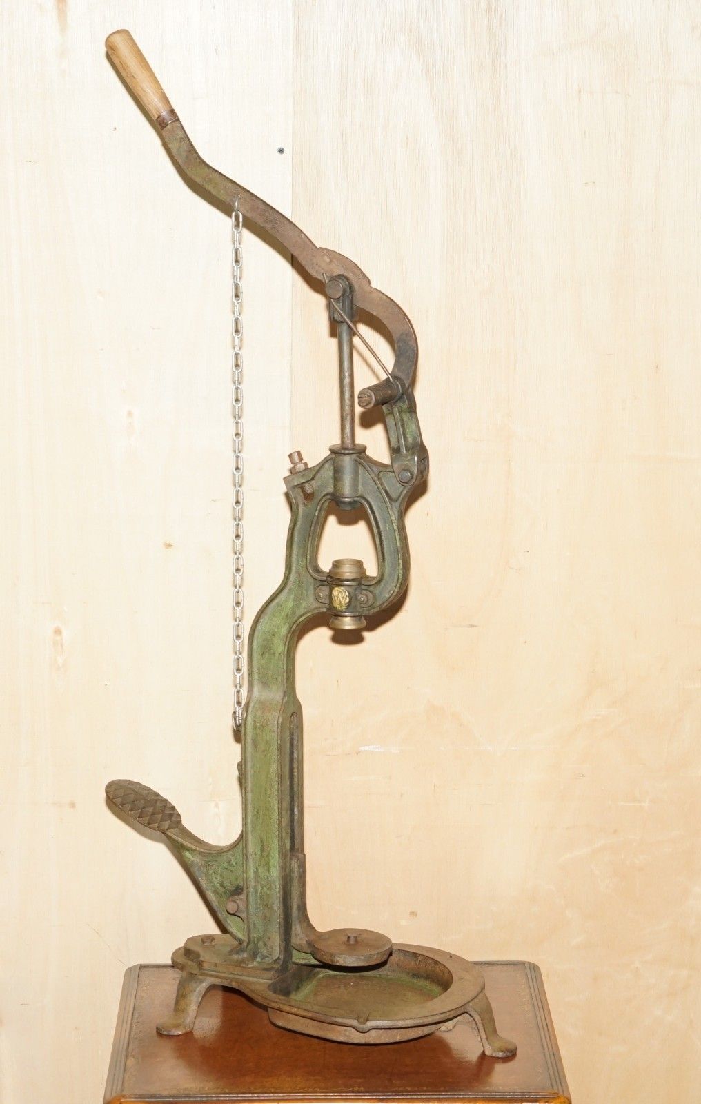Antique Industrial Circa 1900 French Pw Sable Sur Sarthe Stamped Wine Corker photo furniture