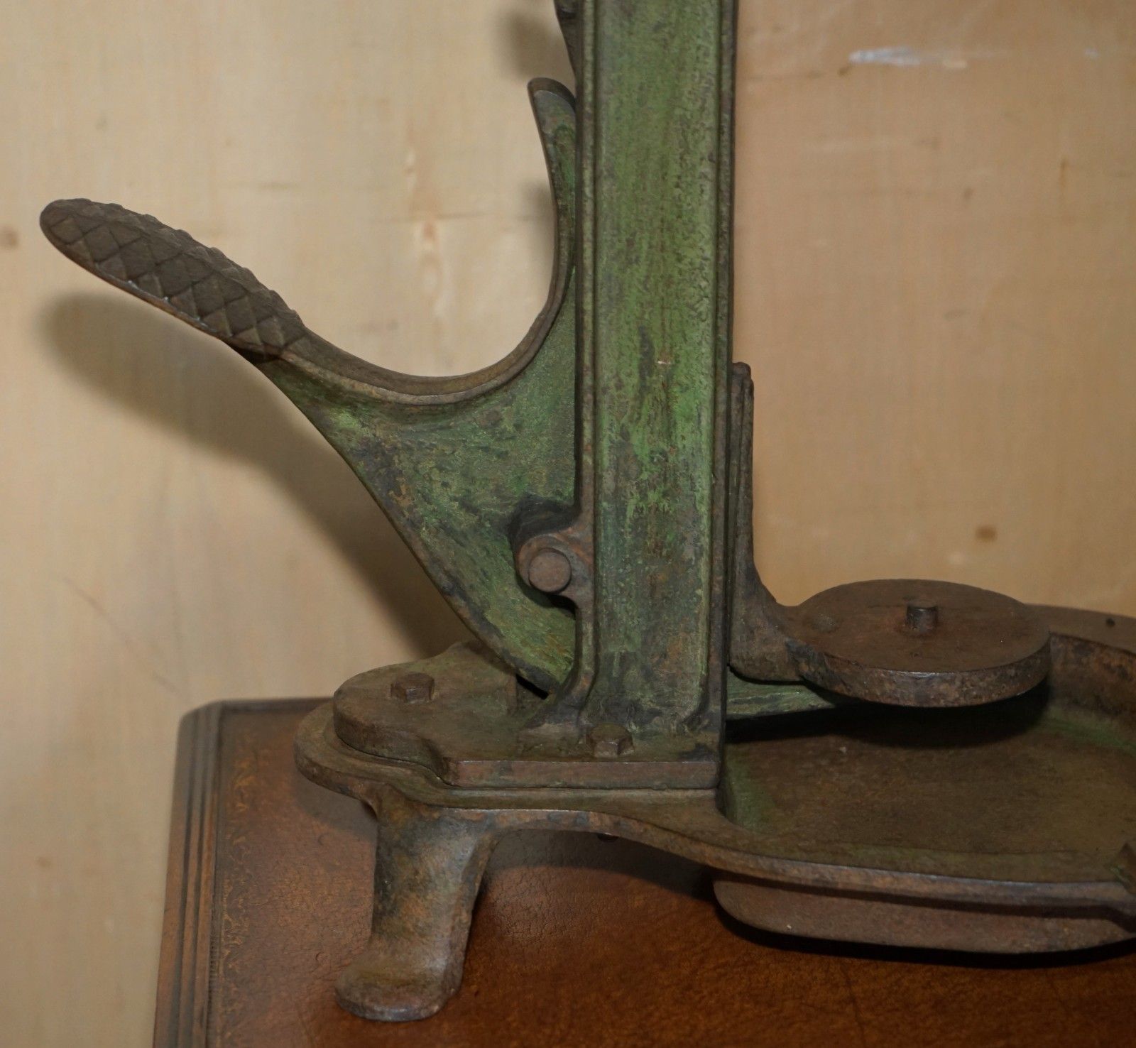 Antique Industrial Circa 1900 French Pw Sable Sur Sarthe Stamped Wine Corker photo for sale