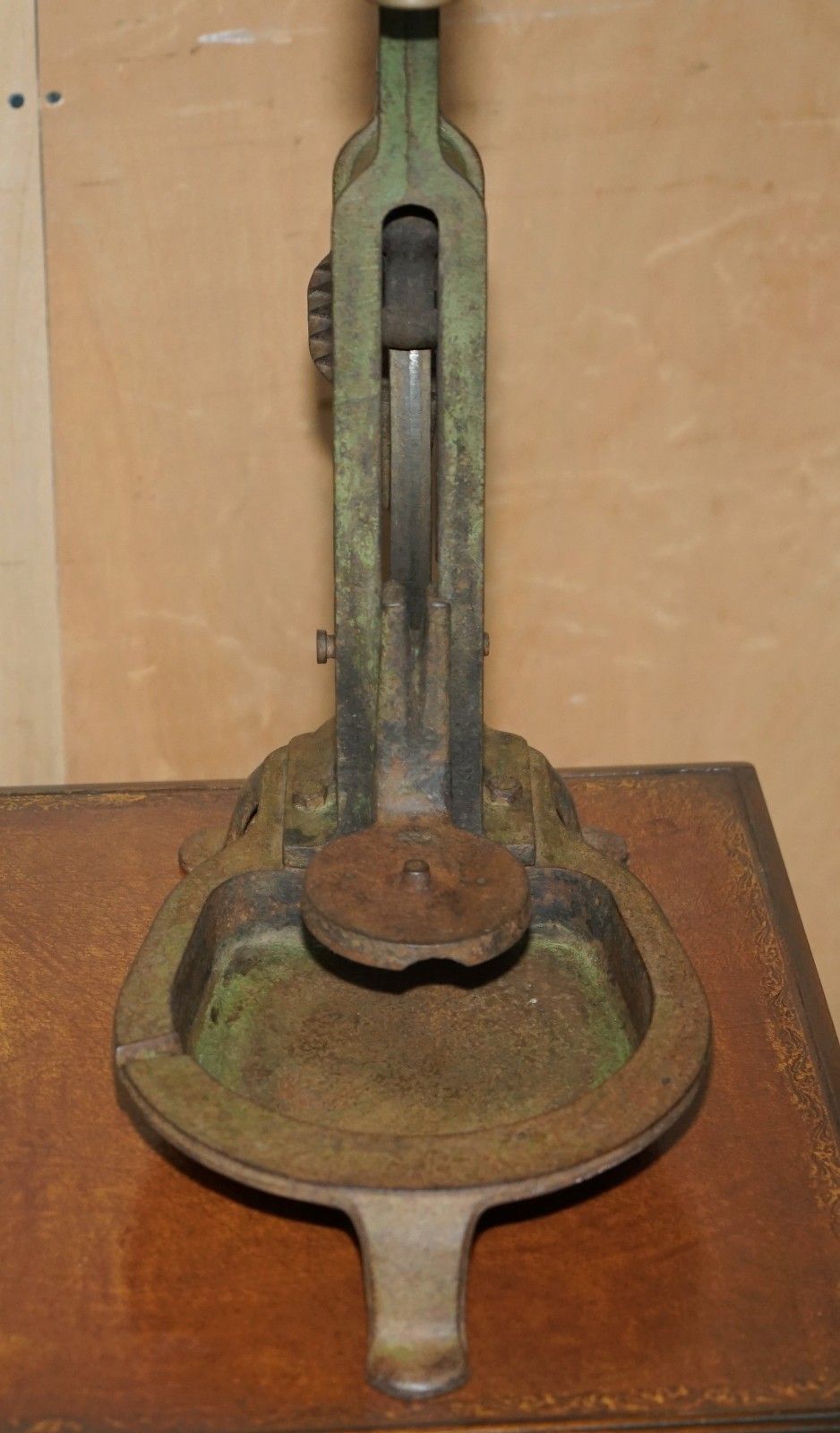 photo vinterior Antique Industrial Circa 1900 French Pw Sable Sur Sarthe Stamped Wine Corker