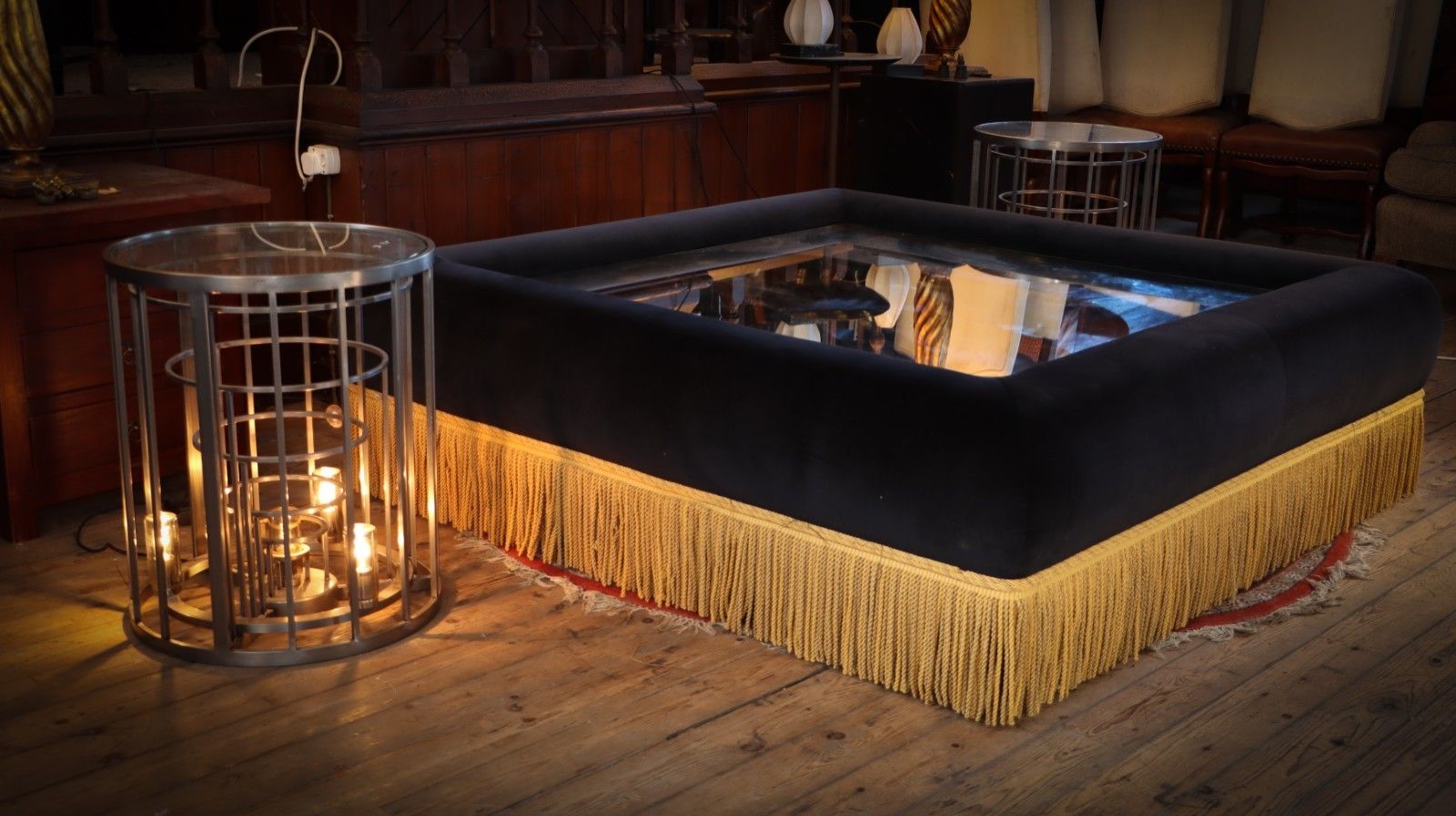 photo furniture Sublime Country House Footstool Ottoman Coffee Table George Smith Howard Style🚚