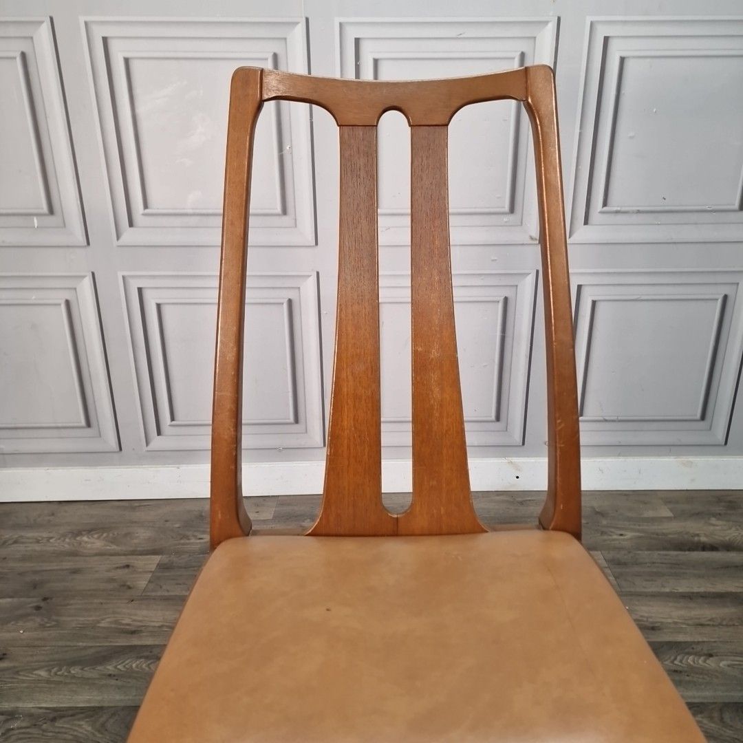 Vintage Nathan Dining Chair Teak Mid Century Retro Wooden Desk Seat Mcm photo vintage