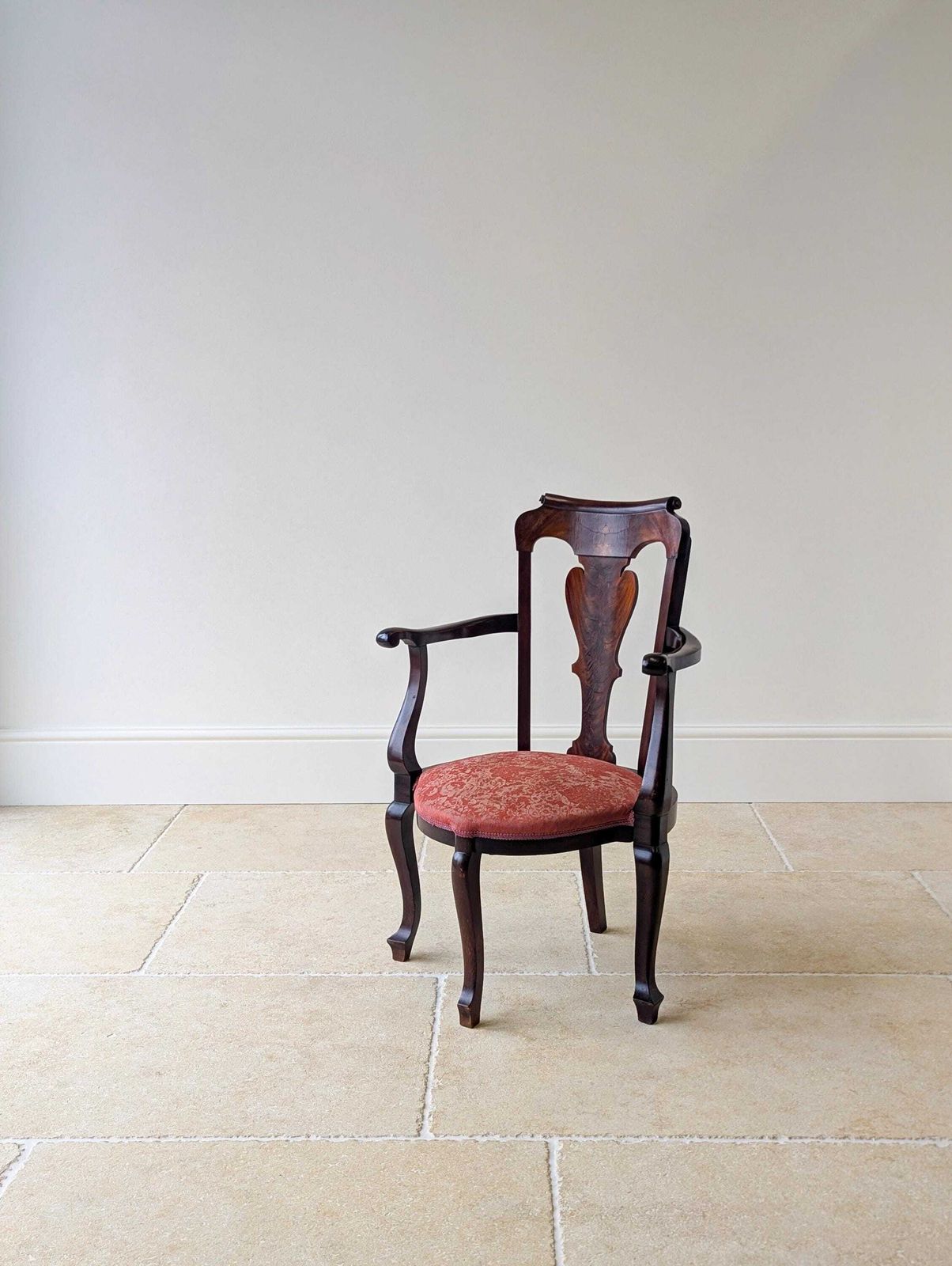 Antique Georgian Mahogany Open Armchair C.1750 photo 645.0
