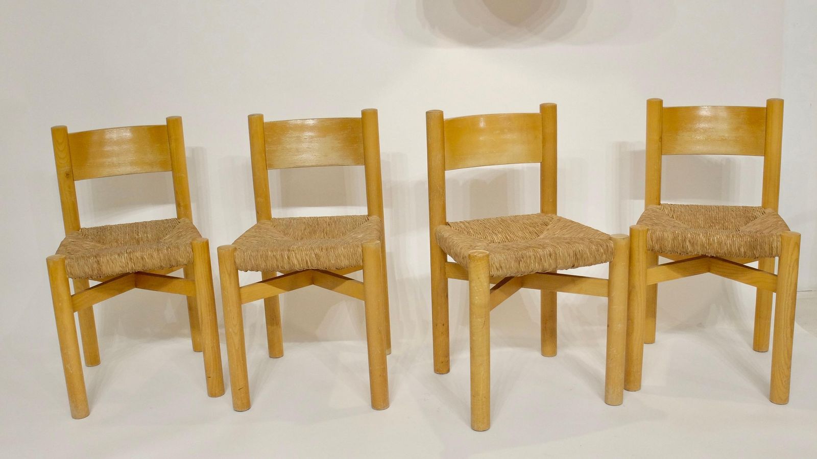 photo buy Perriand Meribel Dinning Chairs Original Straw Free Shipping Call Me To Discuss
