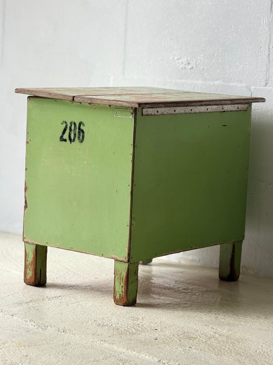 Industriële Groene Opbergtafel, 1960 photo vinterior