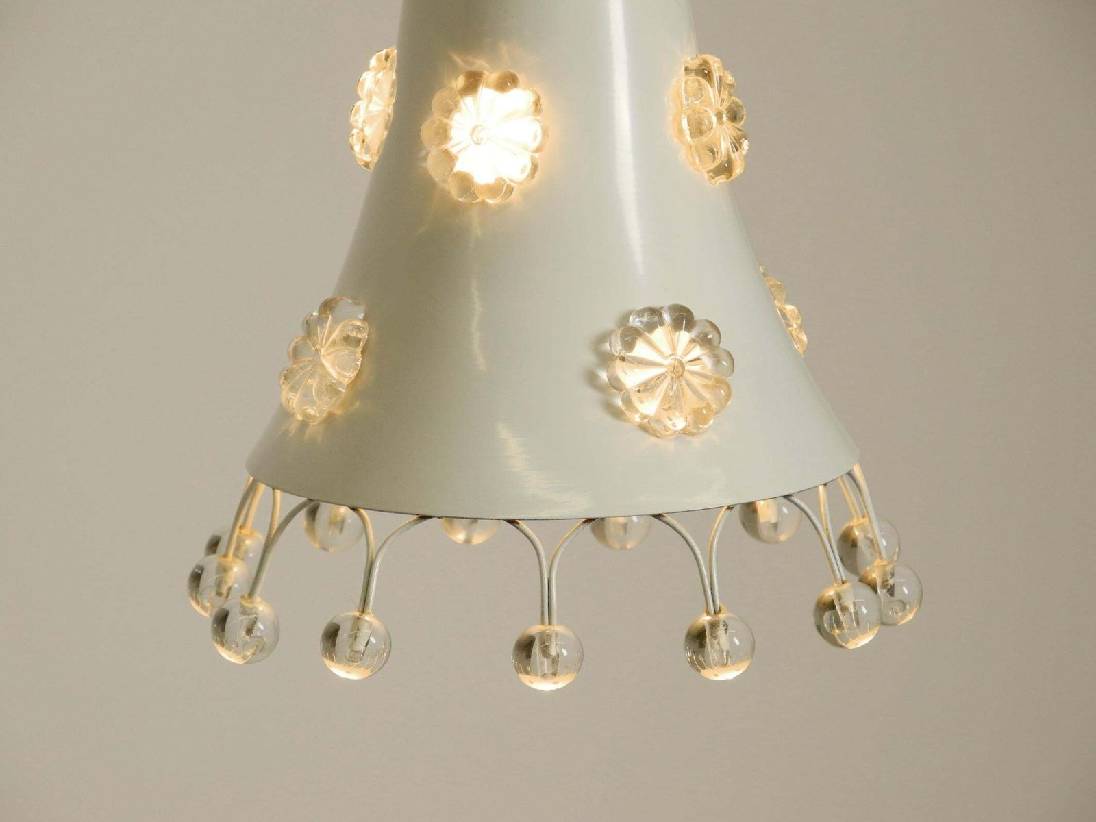 Lighting Beautiful Small Mid Century Pendant Lamp By Emil Stejnar In A Trumpet Shape photo