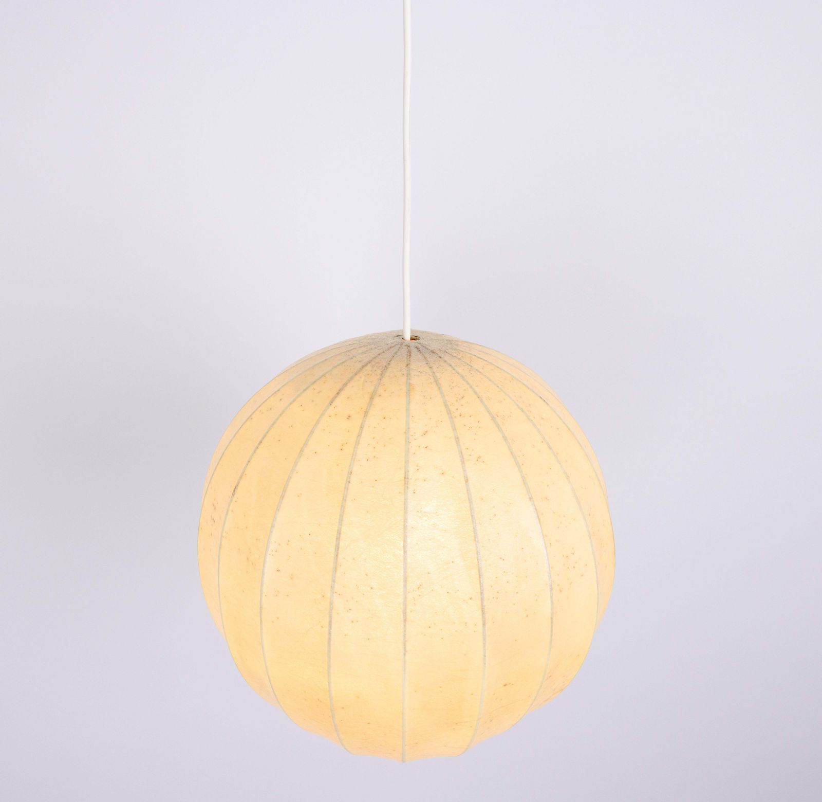 Mid Century German Cocoon Pendant Lamp From Goldkant Leuchten, 1960s photo vinterior