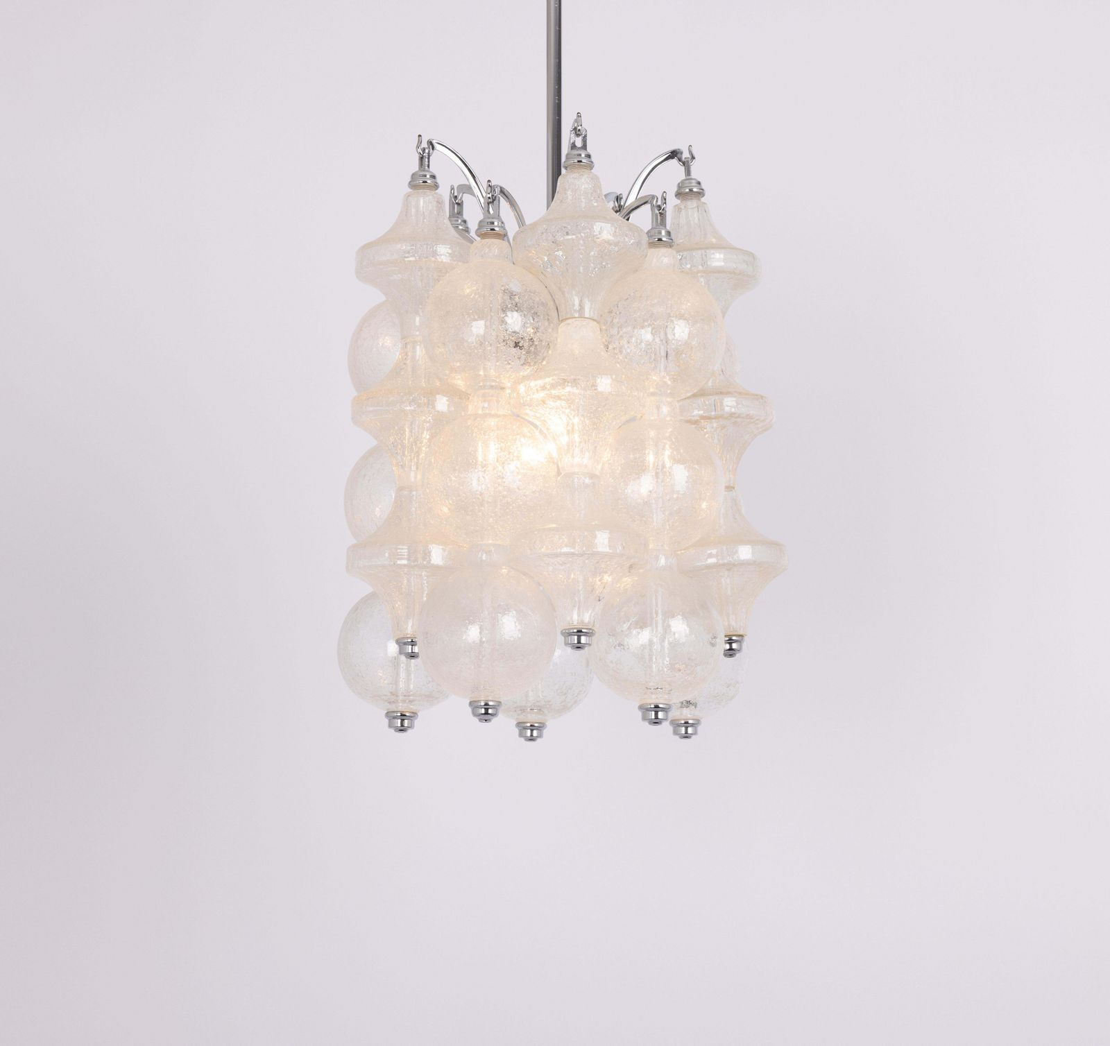 Petite Tulipan Glass Pendant Light By Seguso , Italy , 1960s photo vintage