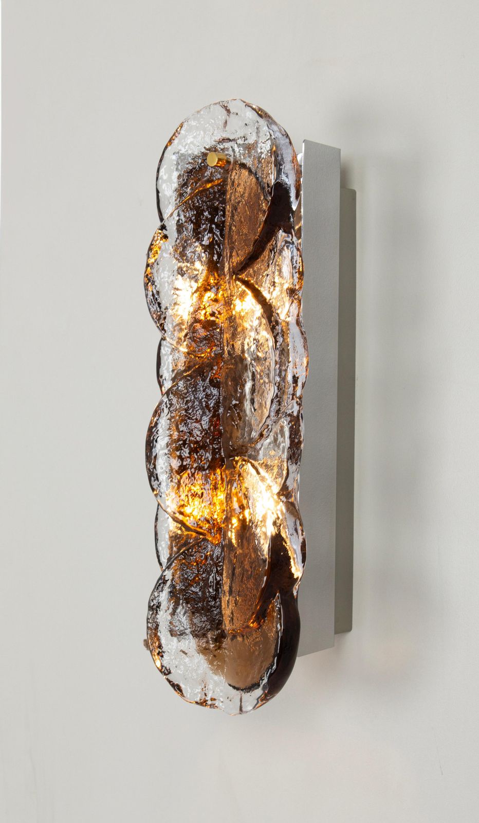 1 Of 2 Large Kalmar Murano Glass Sconces Wall Lights Citrus, Austria, 1960s photo Lighting