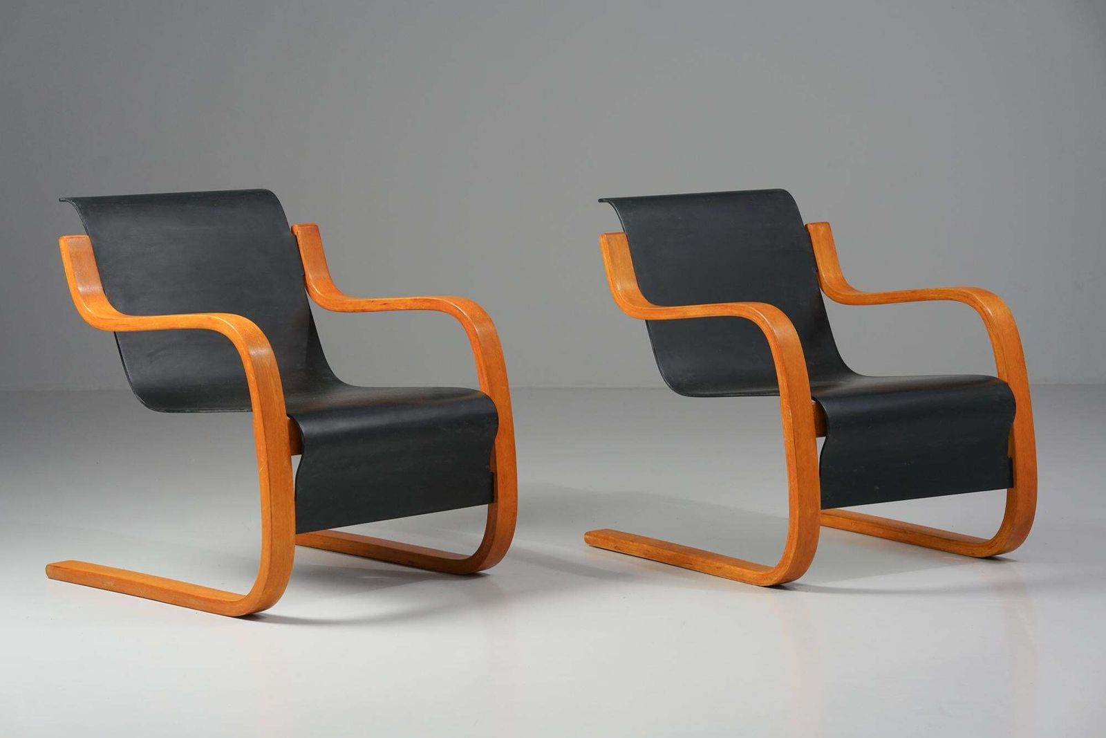Pair Of Model Pikku Paimio, Alvar Aalto, Oy Huonekalu  Ja Rakennustyötehdas Ab photo for sale