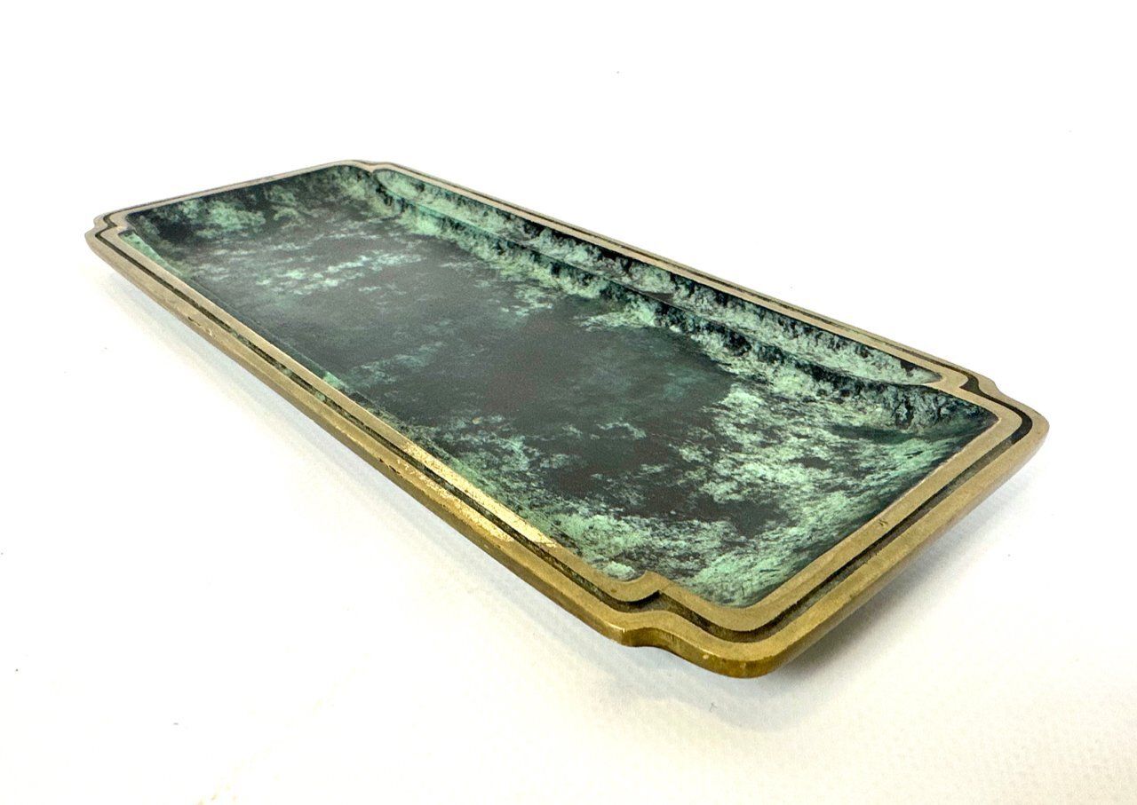 Mid Century Modern Desk Pen Holder In Bronze From Hagenauer Workshops, 1960s photo 257.0