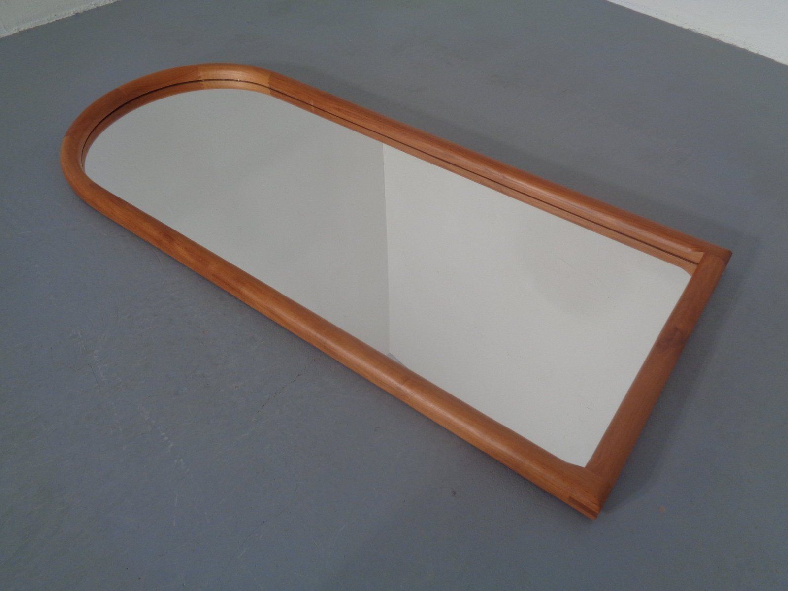 photo furniture Large Cathedral Teak Mirror By Kai Kristiansen For Vildbjerg Møbelfabrik, Denmark, 1960s