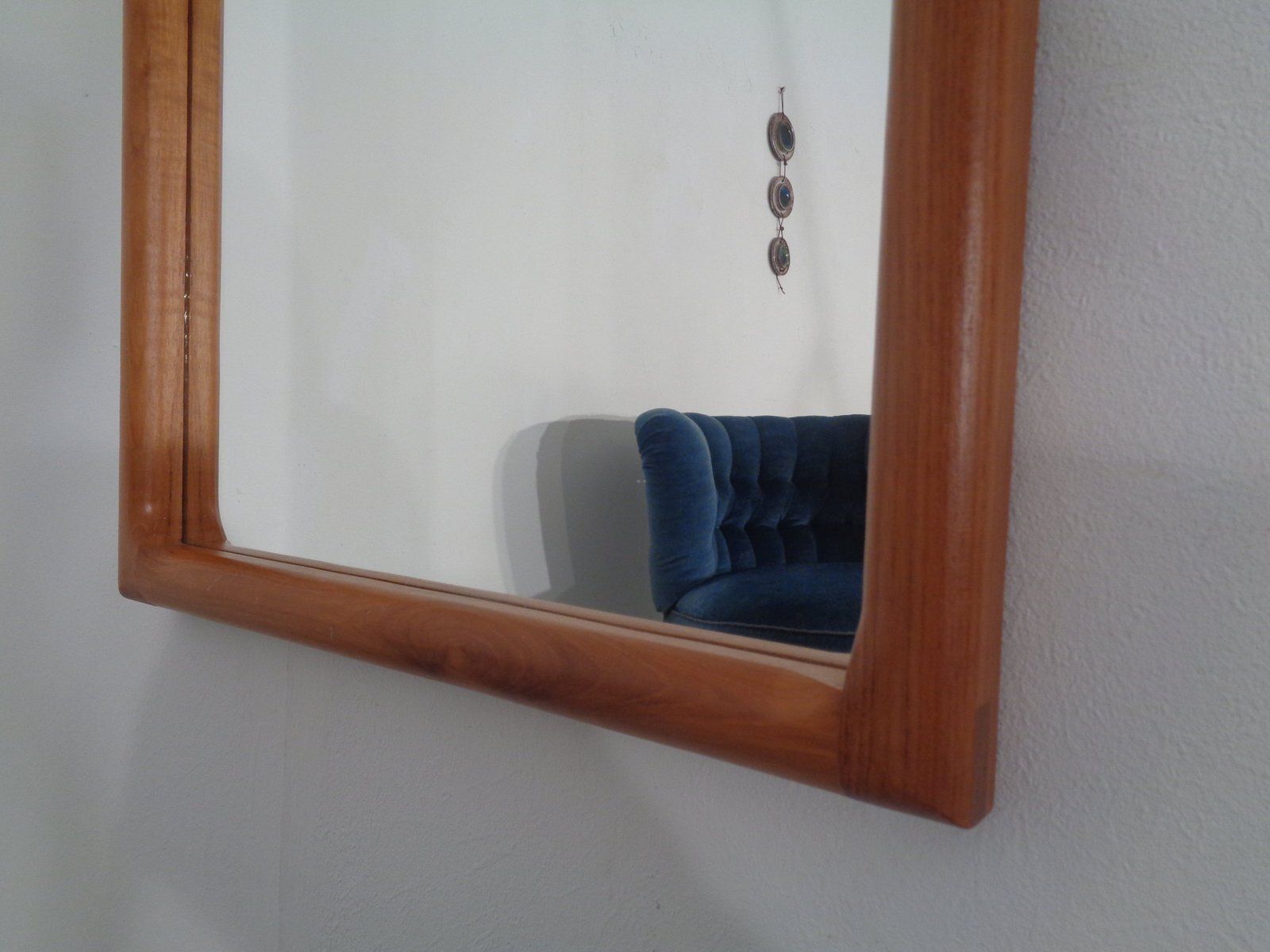 photo vinterior Large Cathedral Teak Mirror By Kai Kristiansen For Vildbjerg Møbelfabrik, Denmark, 1960s