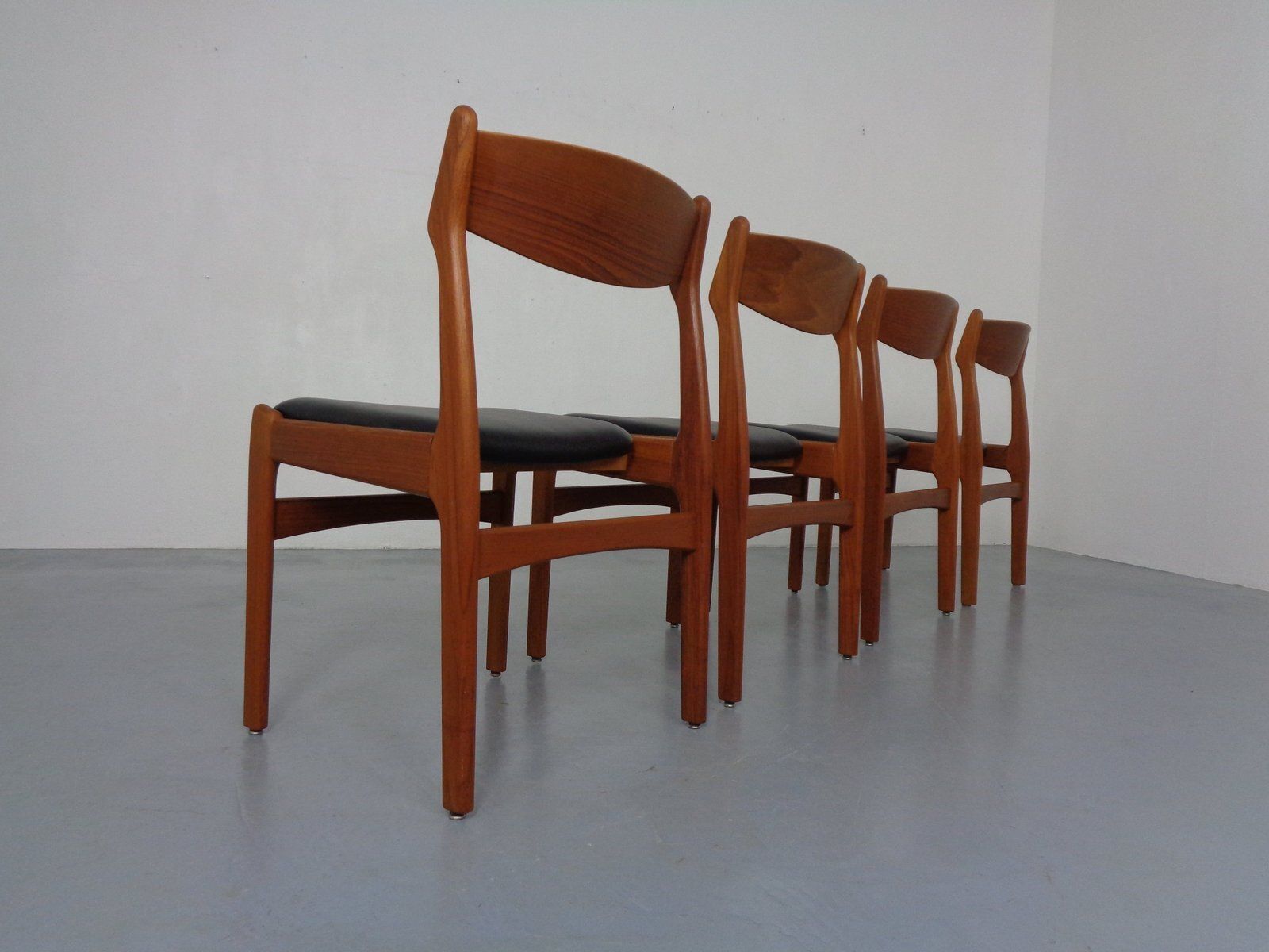 Teak Dining Chairs By Erik Buch For Od Møbler, Denmark, 1960s, Set Of 4 photo 1000.0