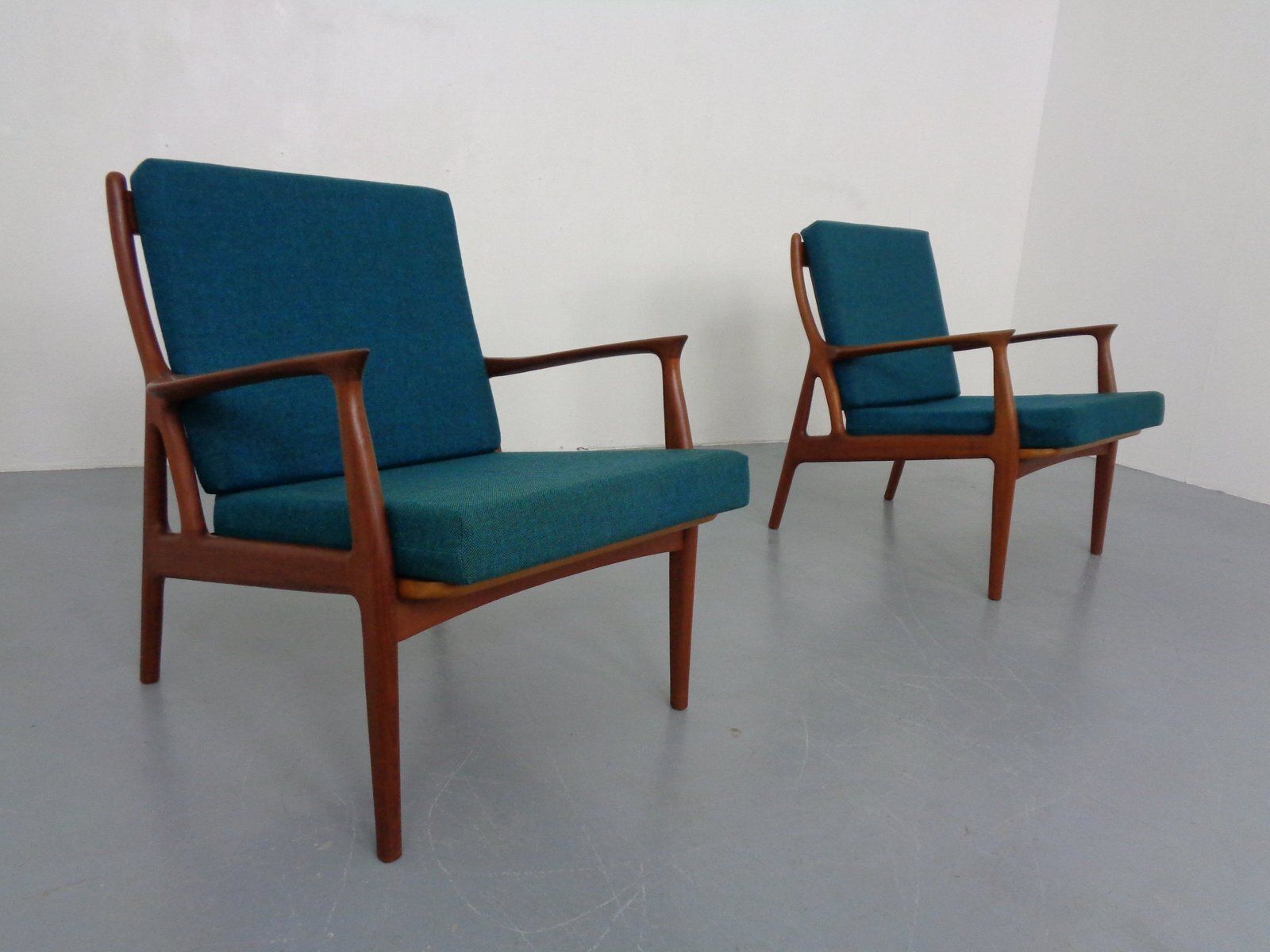 Organic Teak Armchairs, Denmark, 1960s, Set Of 2 photo furniture