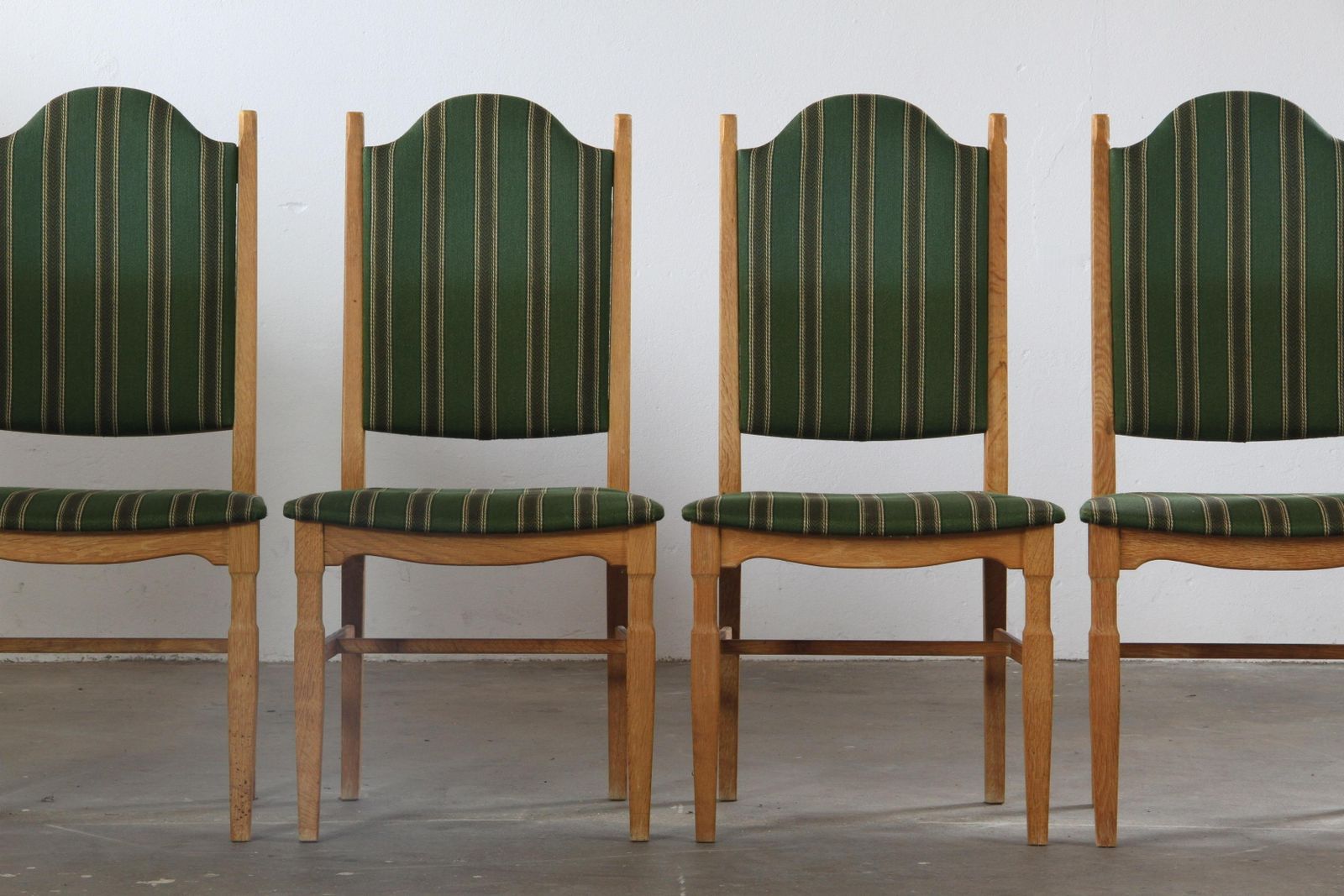 Vintage Danish Oak Dining Chairs, Style Of Henning Kjærnulf, 1960s, Set Of 6 photo buy