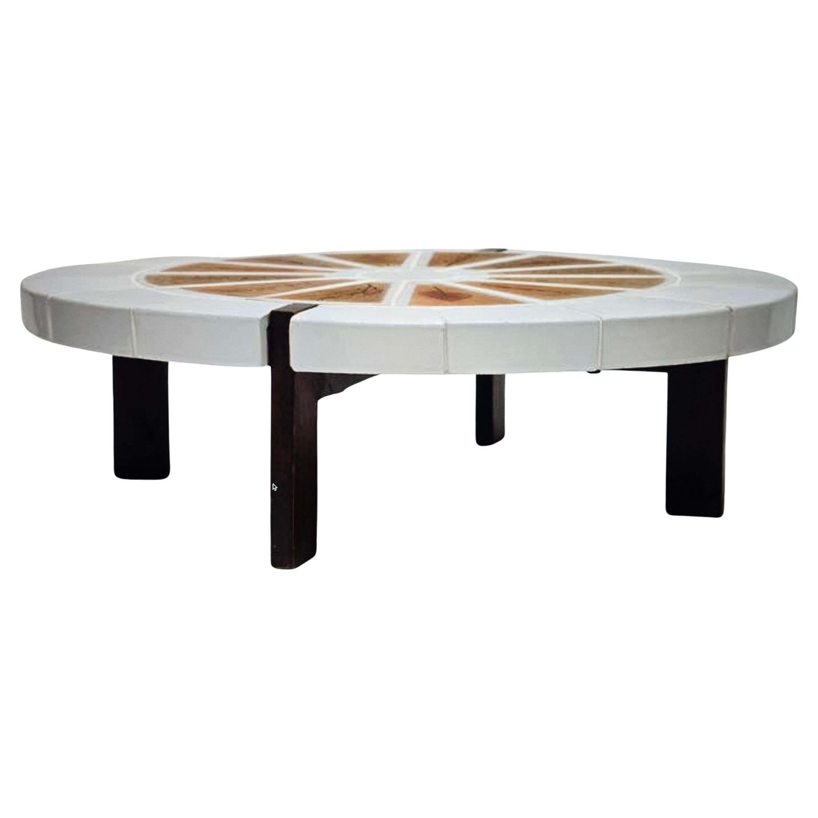 Roger Capron Garrigue Ceramic Tile Coffee Table, Vallauris France, 1970s photo Furniture