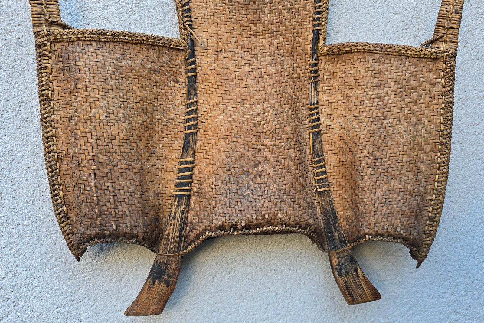 photo furniture 19th Century Southeast Asian Tribal Backpack Basket, Likely Northern Vietnam