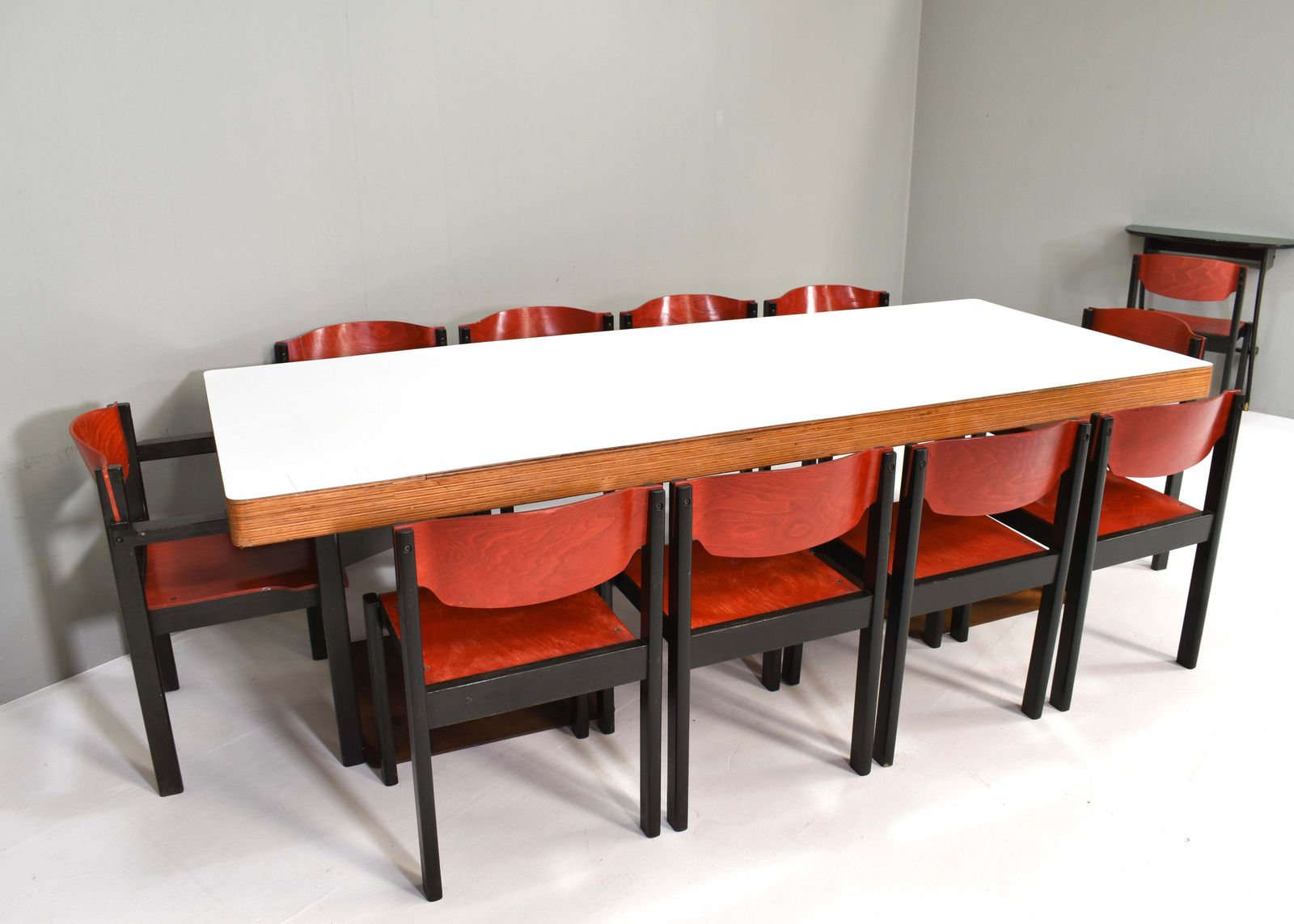 14x Italian Postmodern Stacking Chairs In Sottsass Memphis Style   Italy, 1970's photo furniture