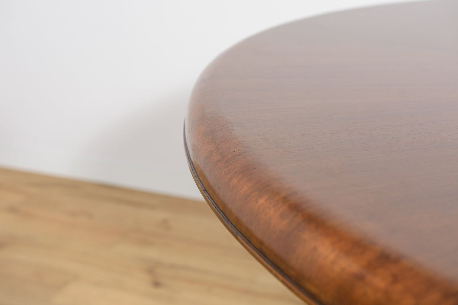 photo for sale Art Deco Round Extendable Teak Dining Table, France, 1930s