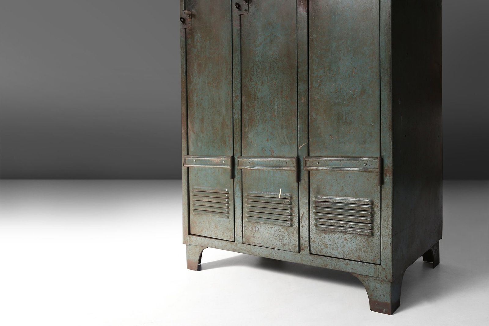 Antique Industrial Storage Locker, France, 1910s photo 3339.0