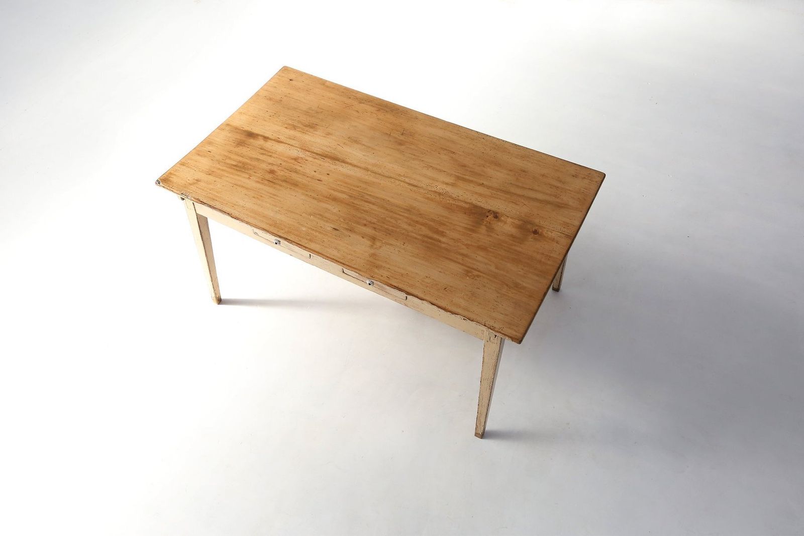 Painted Wood Farm Table With Tapered Legs, France, 1800s photo 2452.0