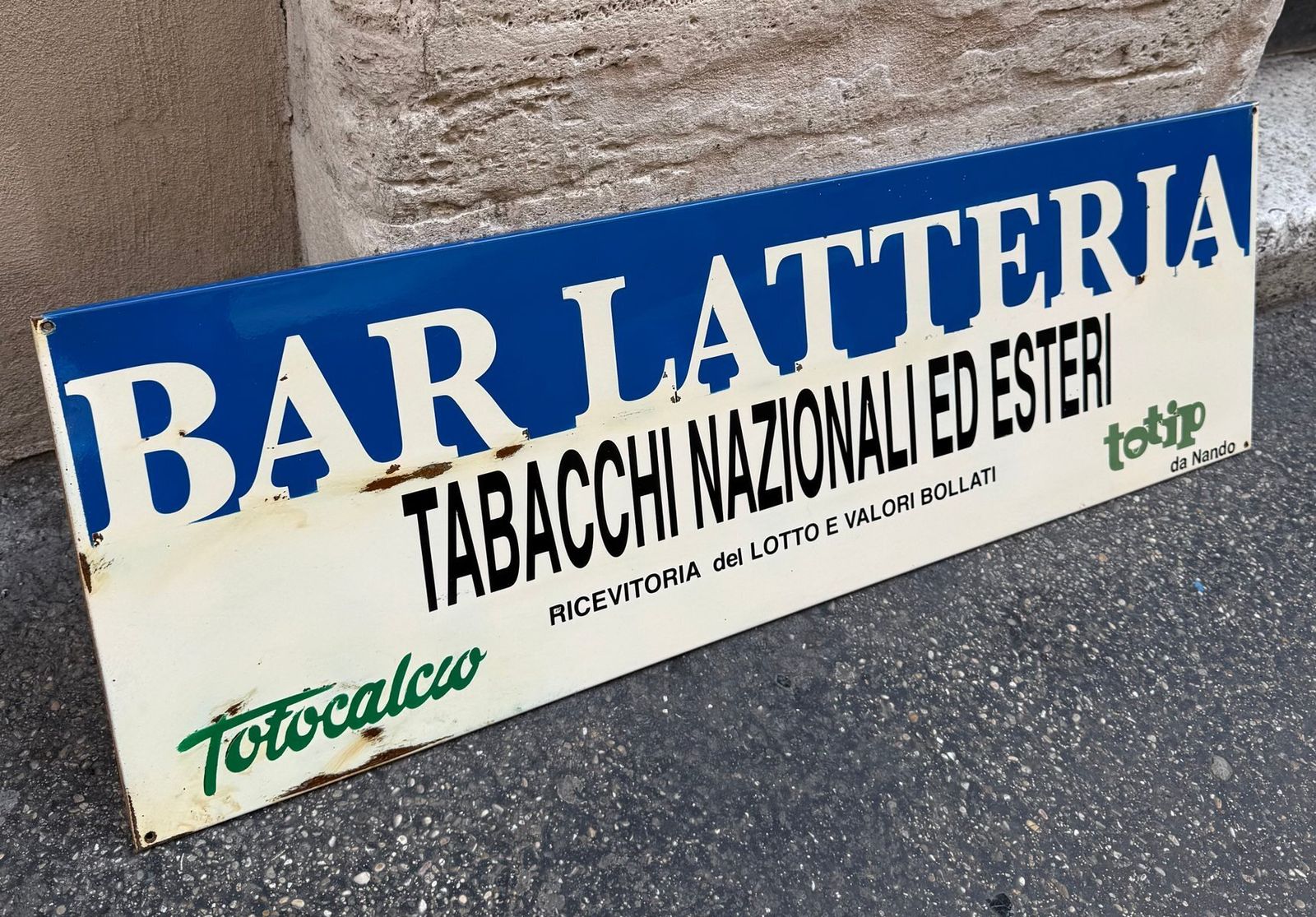 Vintage Bar Latteria Tobacco Sign, 1970s photo for sale