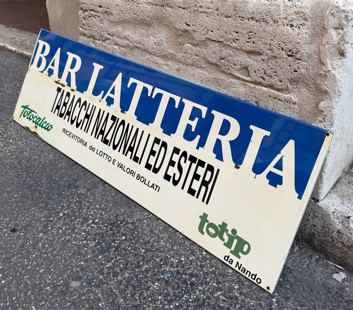 Vintage Bar Latteria Tobacco Sign, 1970s photo 749.0