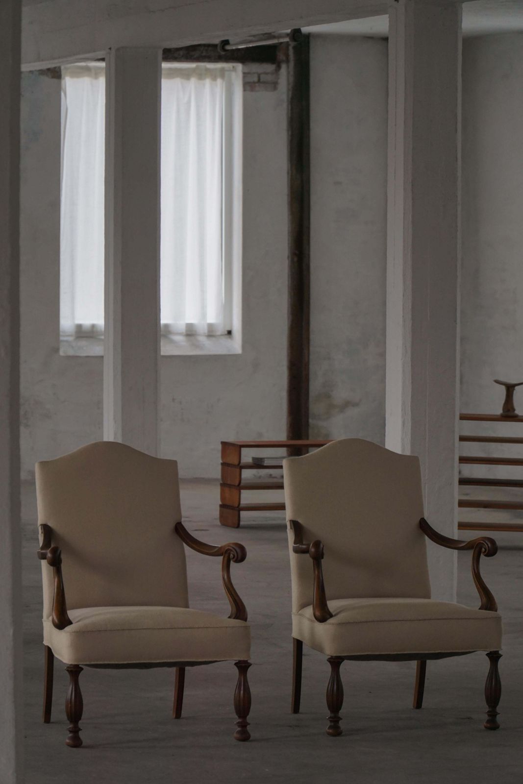photo for sale Pair Of Art Nouveau Easy Chairs, Danish Cabinetmaker, Early 20th Century
