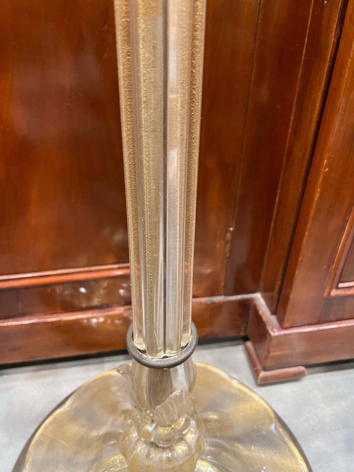 Lighting Extraordinary Floor Lamp In Precious Gold Murano Glass photo