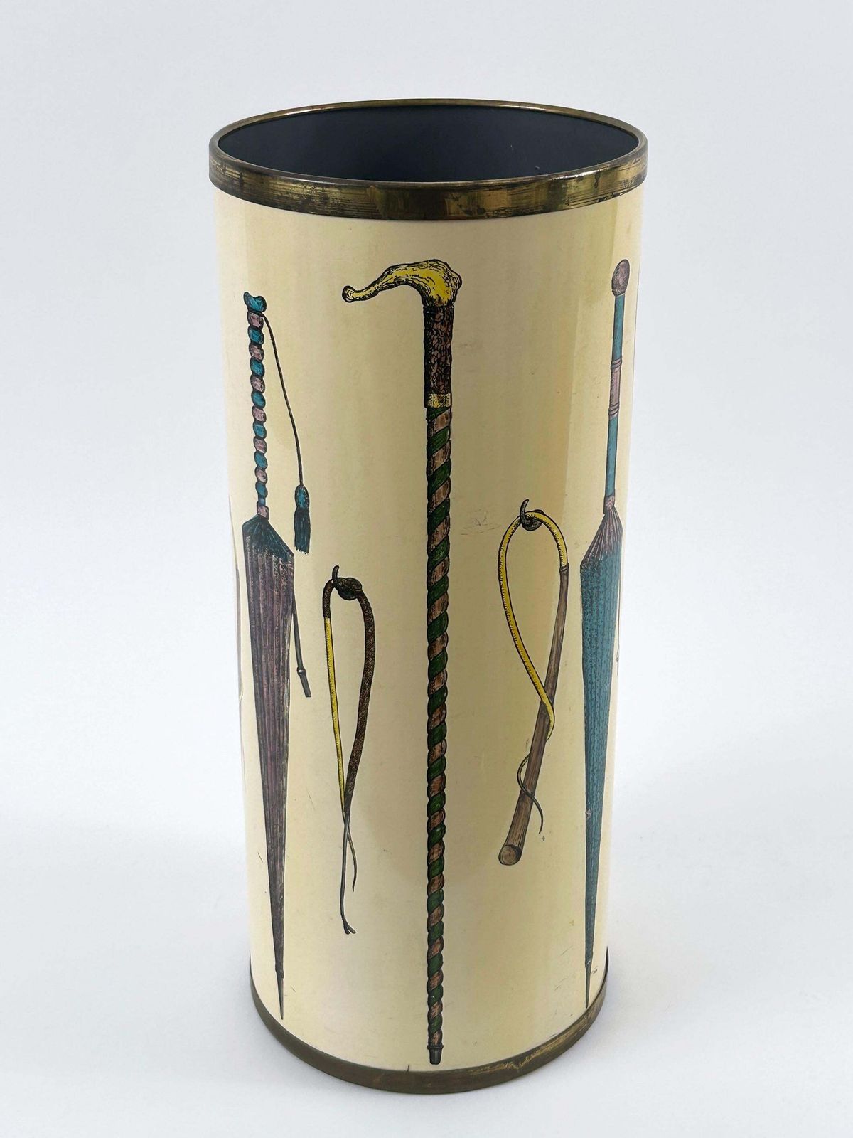 photo vintage Early Mid Century Modern Bastoni Umbrella Stand By Bucciarelli Milano 1950s